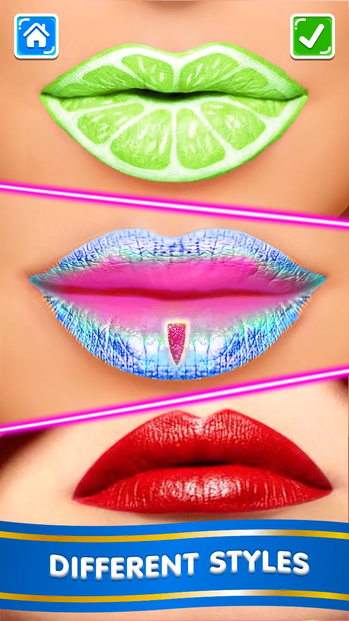 Lipstick Lip Art: Makeup Games | Indus Appstore | Screenshot