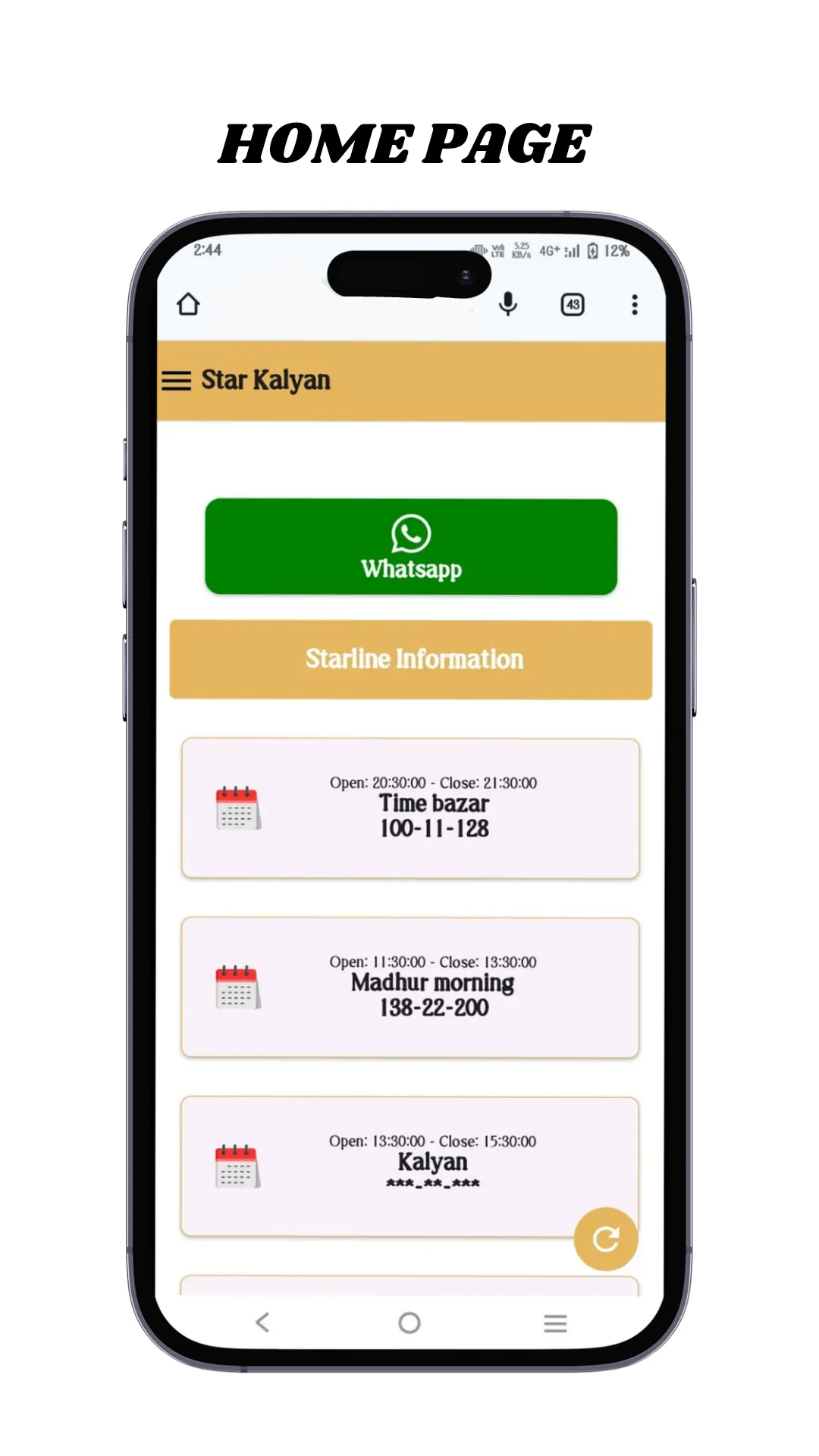 Star Kalyan-Online Matka App | Indus Appstore | Screenshot