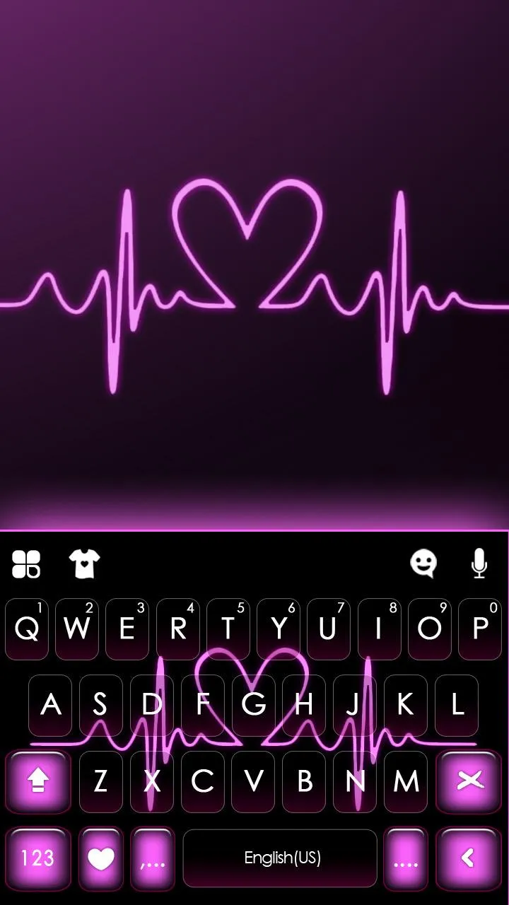 Pink RGB Heart Theme | Indus Appstore | Screenshot
