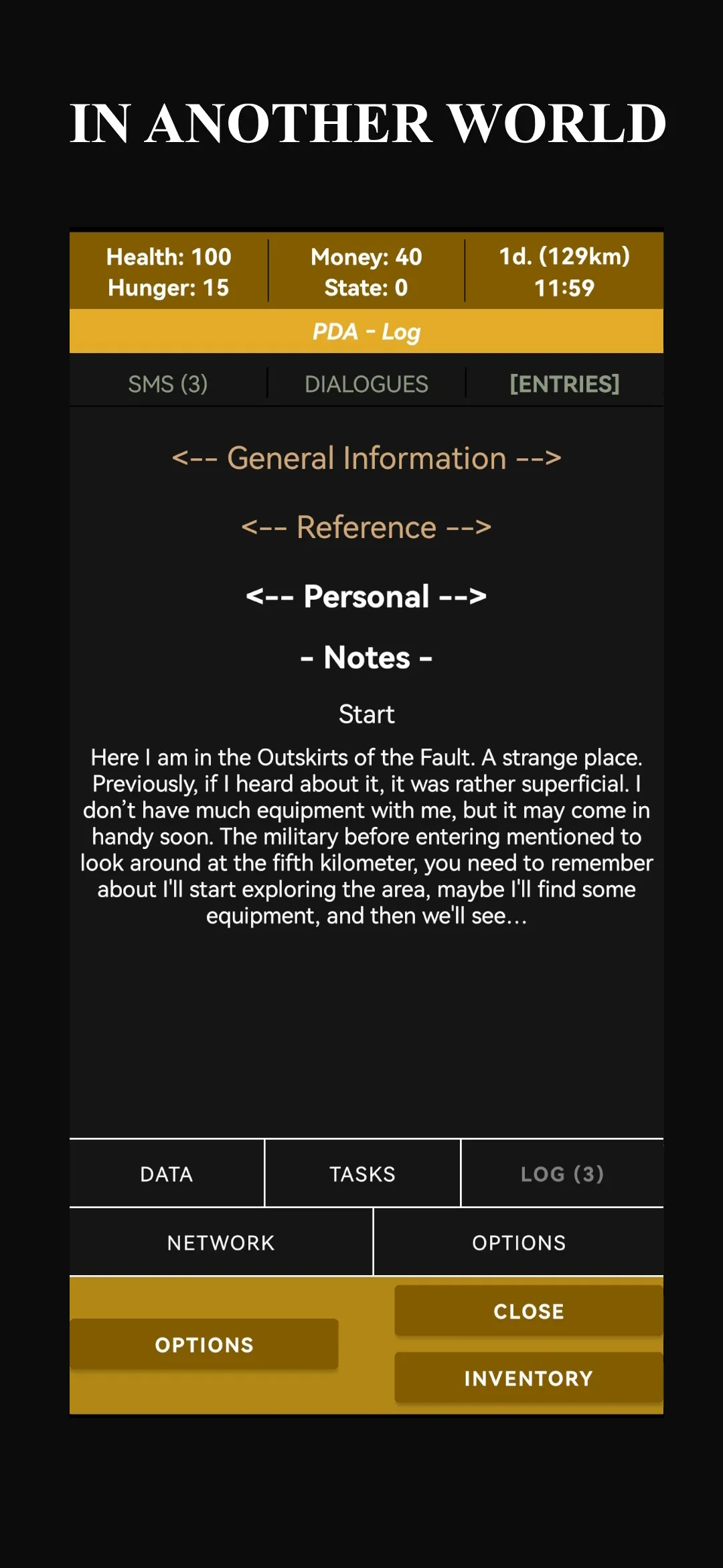 Fault Zone: Text Retro Stalker | Indus Appstore | Screenshot