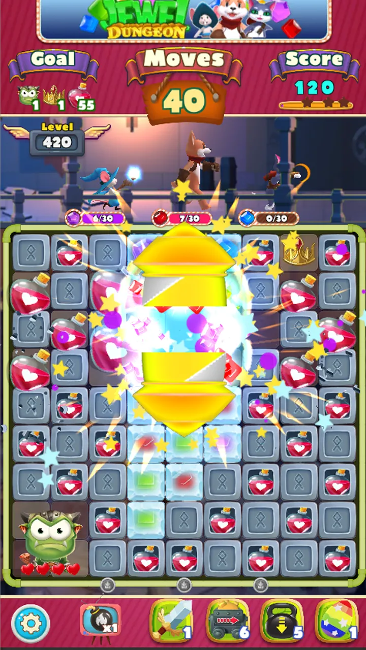 Jewel Dungeon - Match 3 Puzzle | Indus Appstore | Screenshot