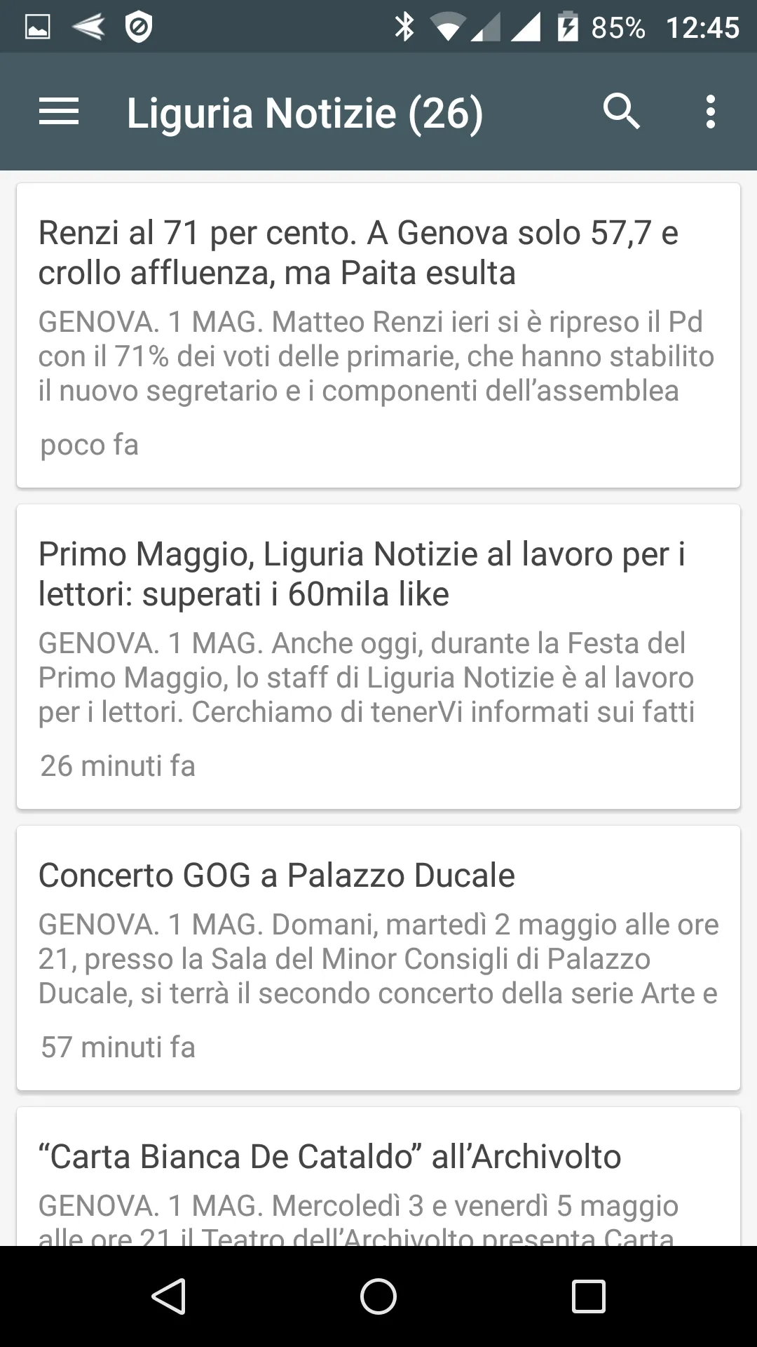 Liguria notizie locali | Indus Appstore | Screenshot