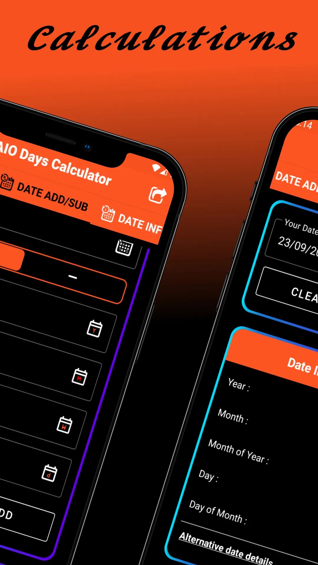 AIO Days Calc | Indus Appstore | Screenshot