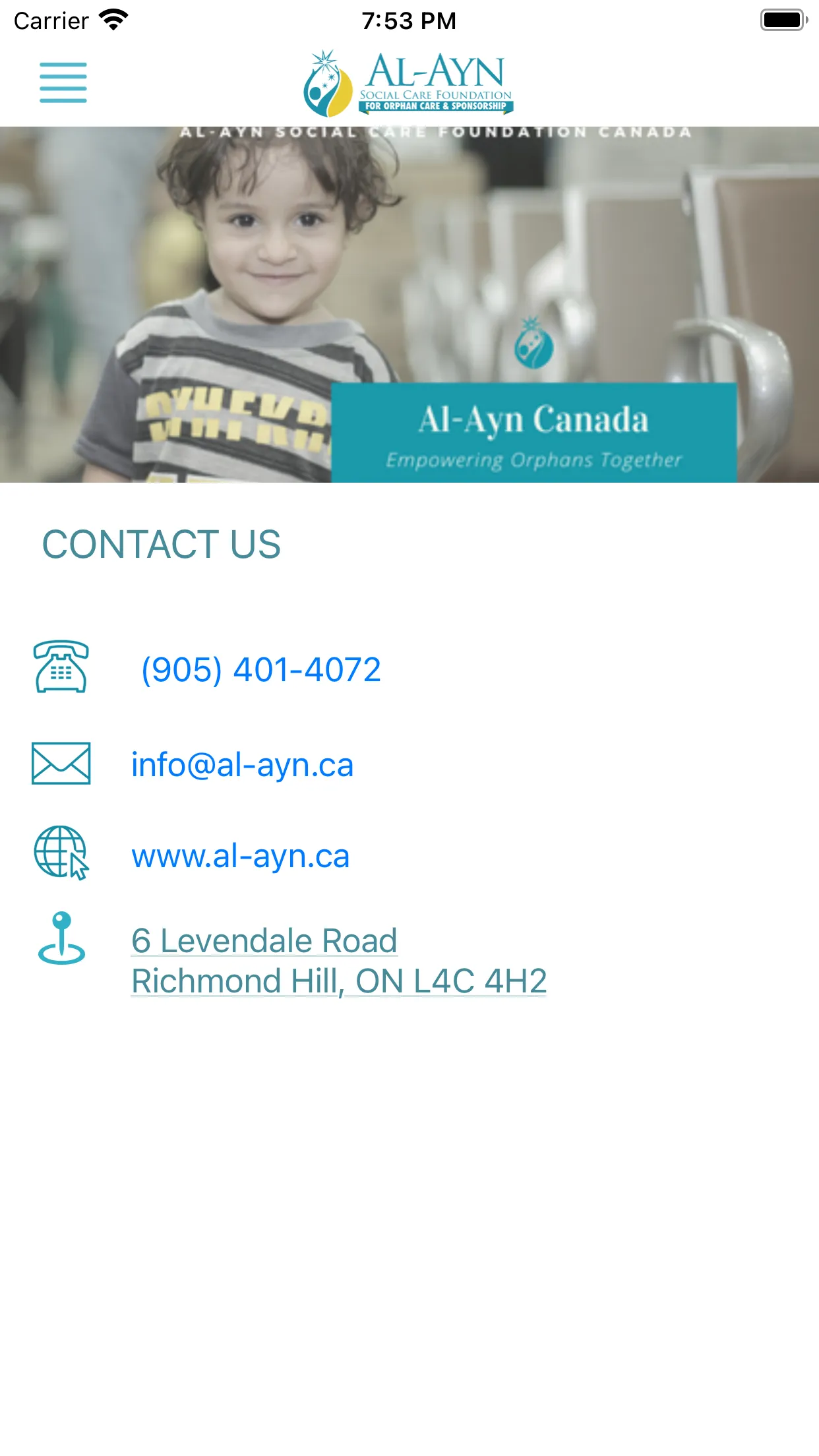 ‎Al-Ayn Canada (ASCF) | Indus Appstore | Screenshot