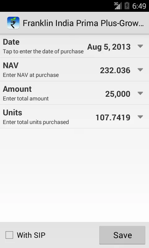 My Funds - Portfolio Tracker | Indus Appstore | Screenshot