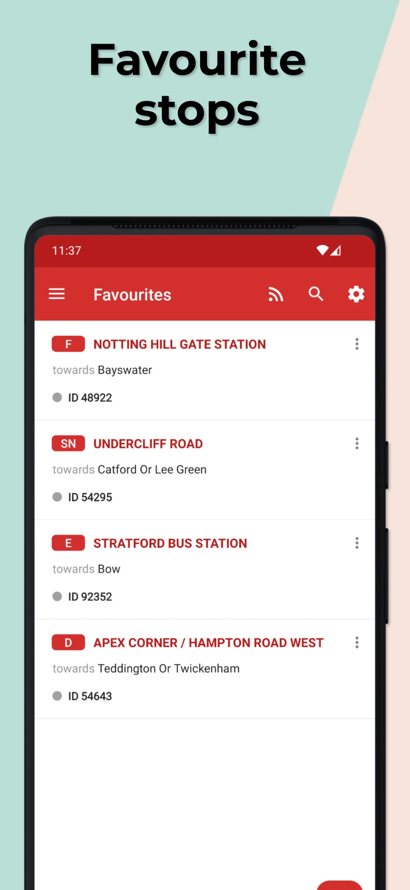 London Bus Times TfL Countdown | Indus Appstore | Screenshot