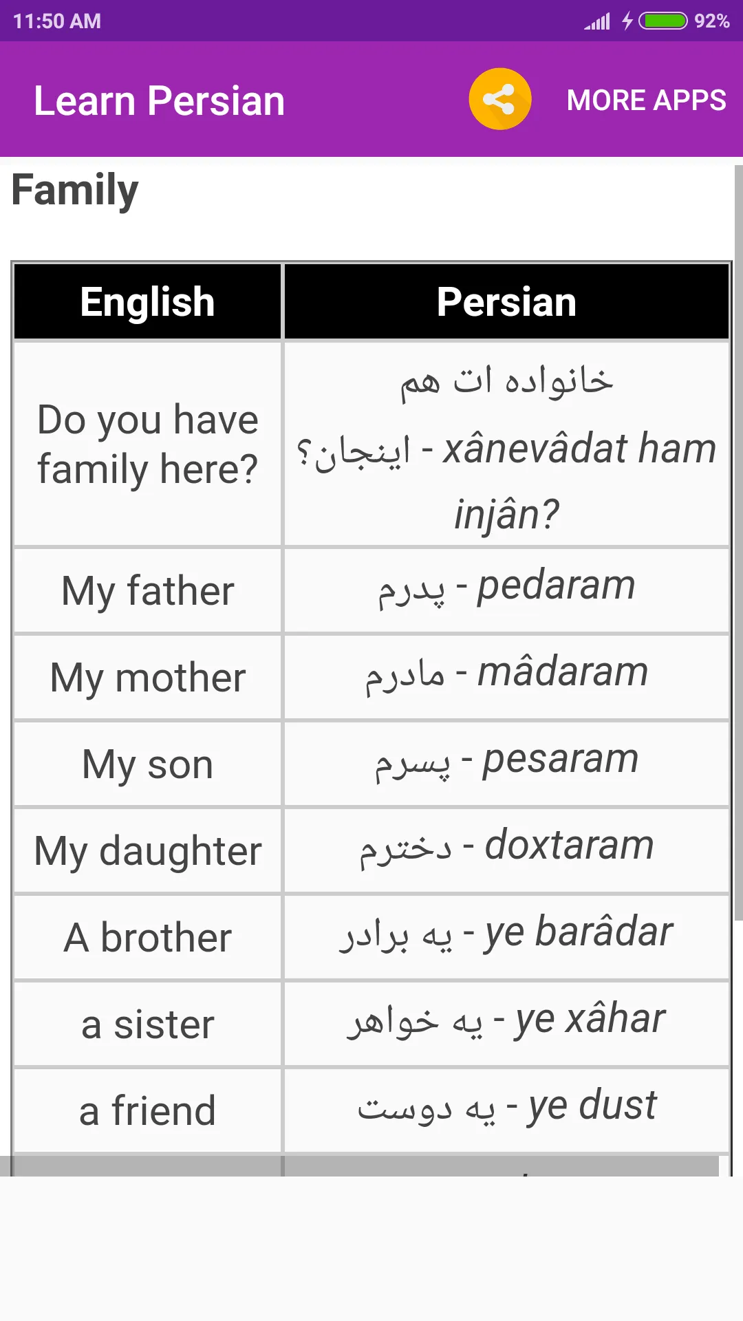 Learn Persian | Indus Appstore | Screenshot