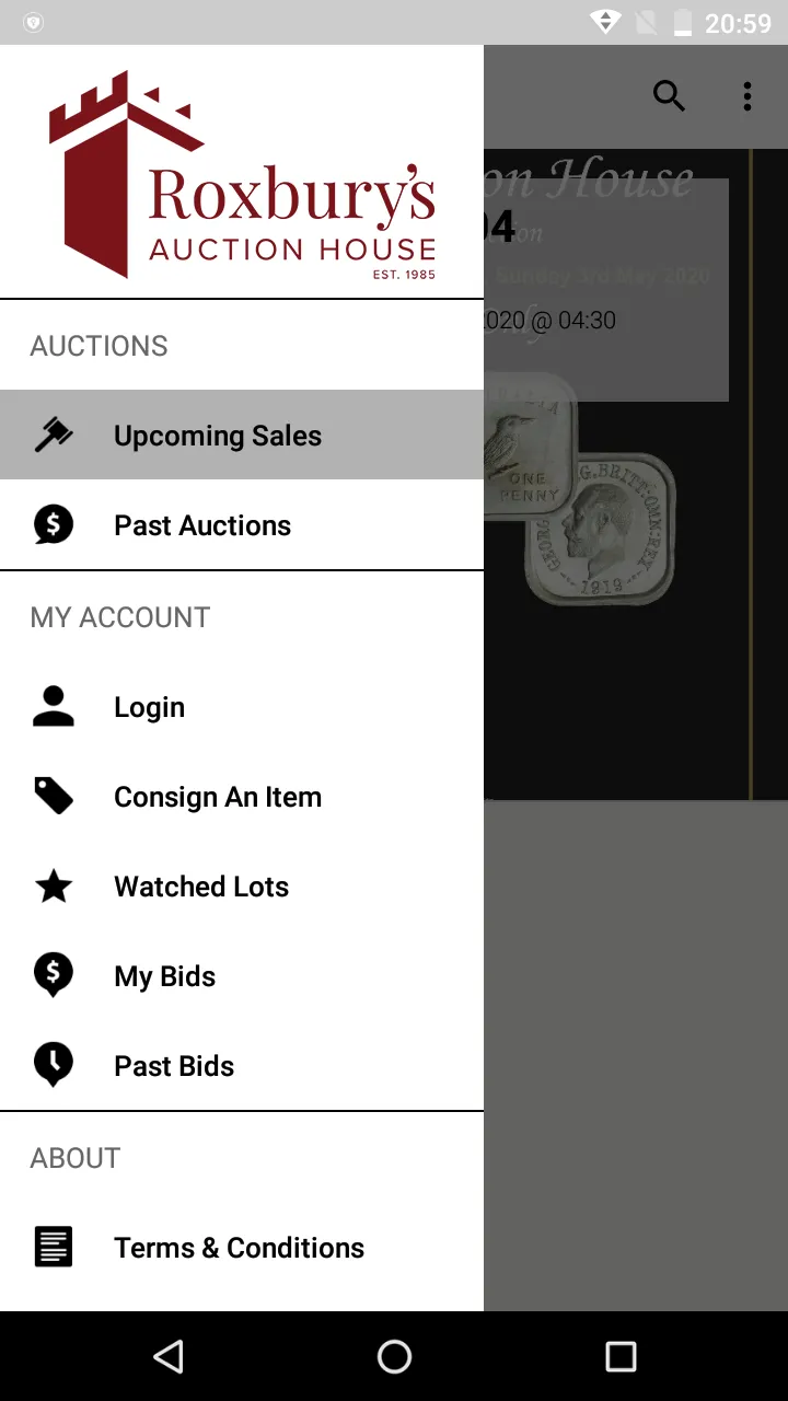 Roxburys Auction House | Indus Appstore | Screenshot