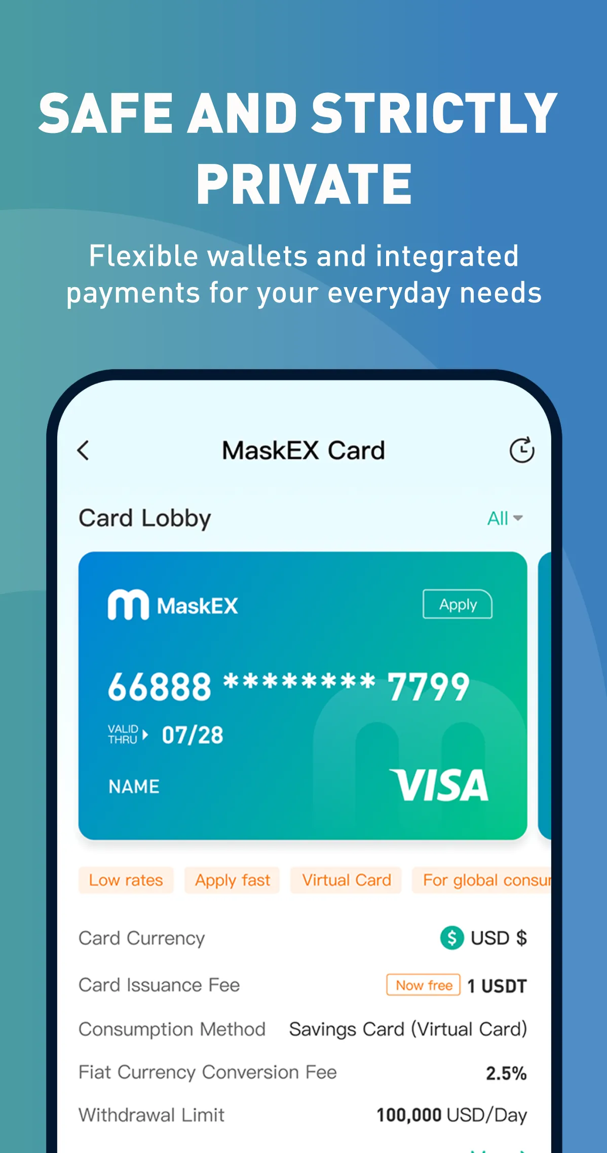 MaskEX Crypto & Privacy Wallet | Indus Appstore | Screenshot