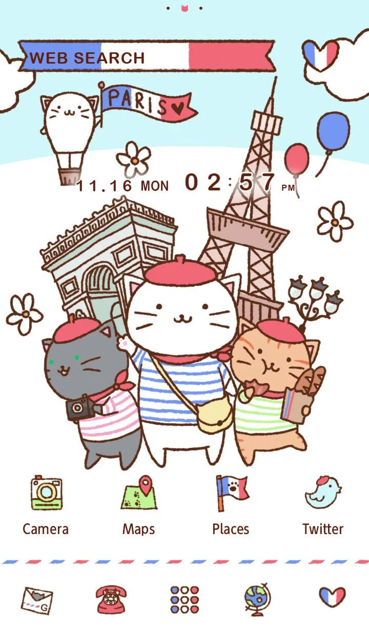 Cat Wallpaper-Kitties in Paris | Indus Appstore | Screenshot