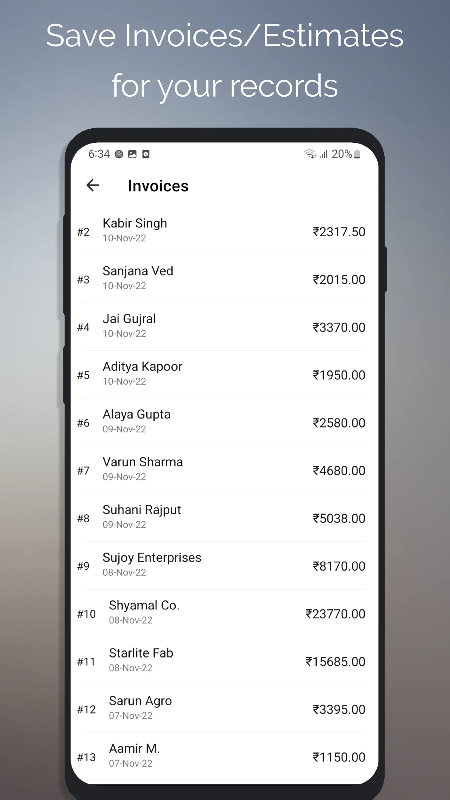 Billculator Easy Invoice Maker | Indus Appstore | Screenshot