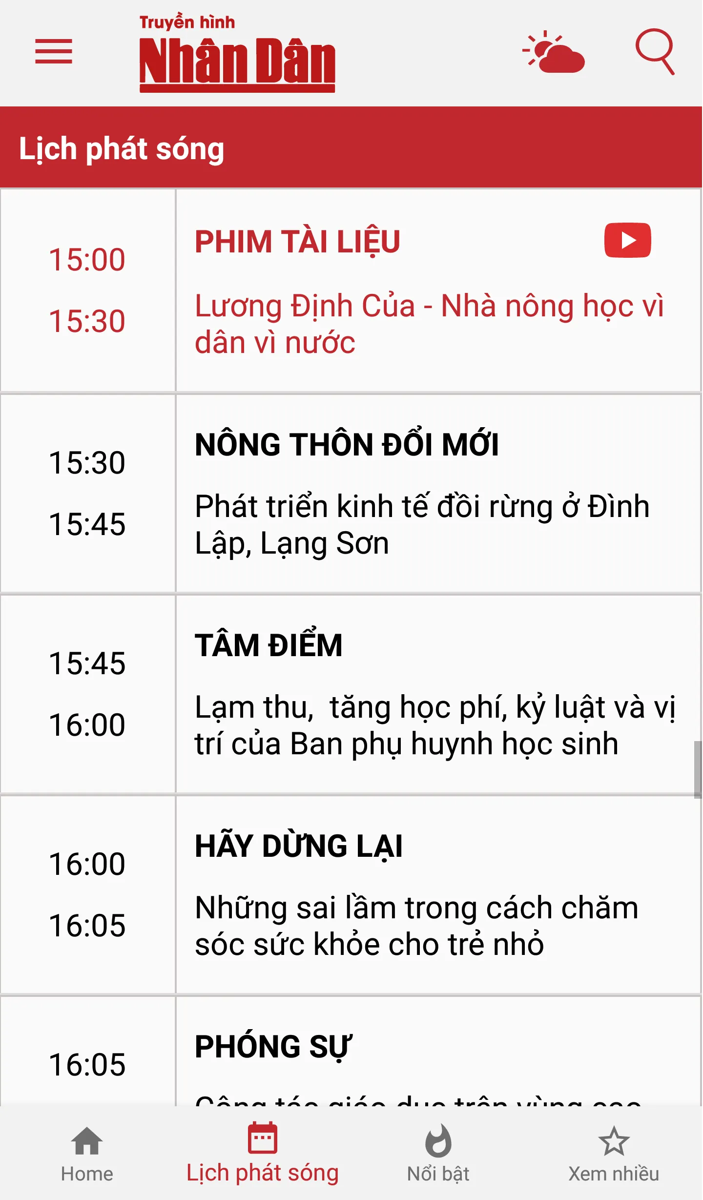 Truyền hình Nhân Dân | Indus Appstore | Screenshot