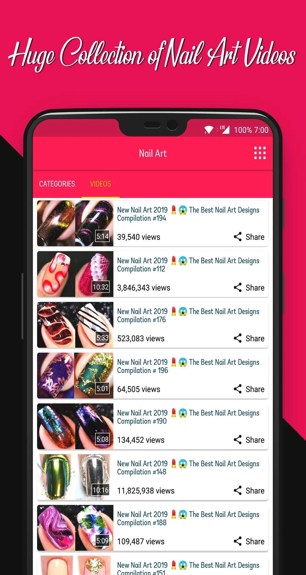 Nail Art Videos | Indus Appstore | Screenshot