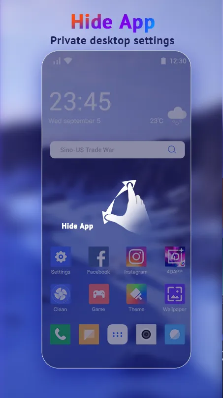 U Launcher Lite-Hide apps | Indus Appstore | Screenshot