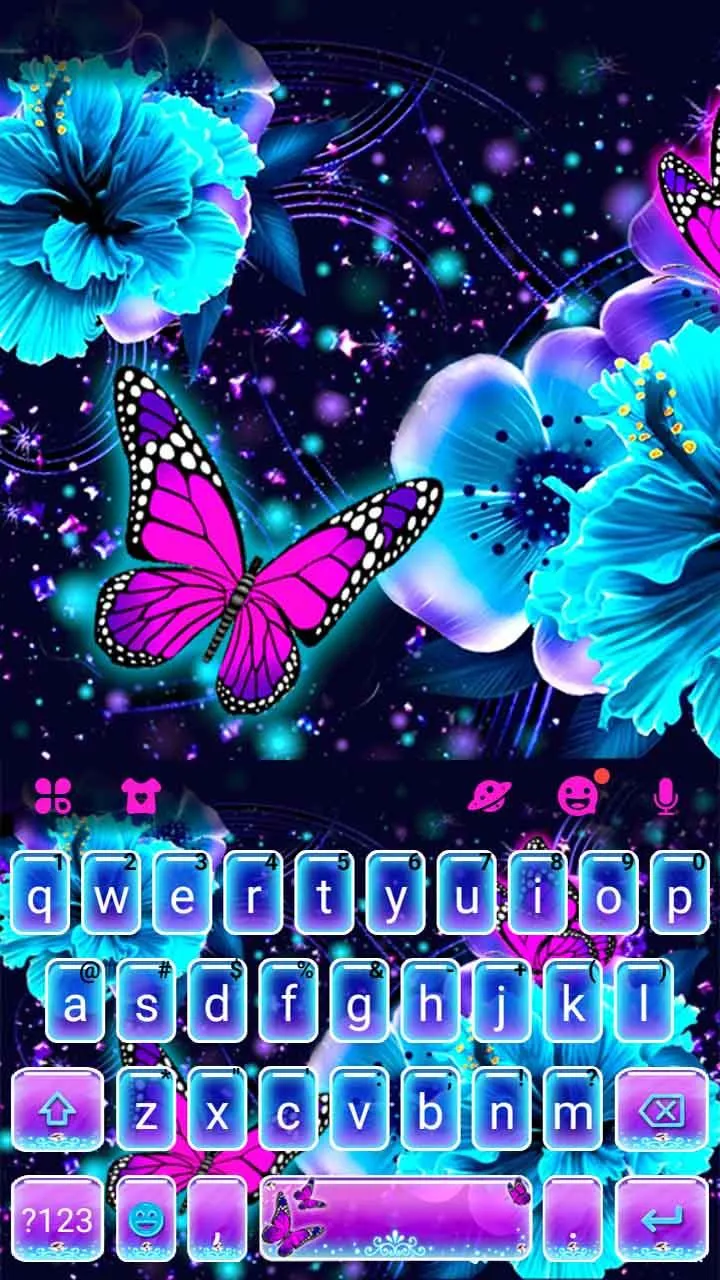 Neon Butterfly 2 Theme | Indus Appstore | Screenshot