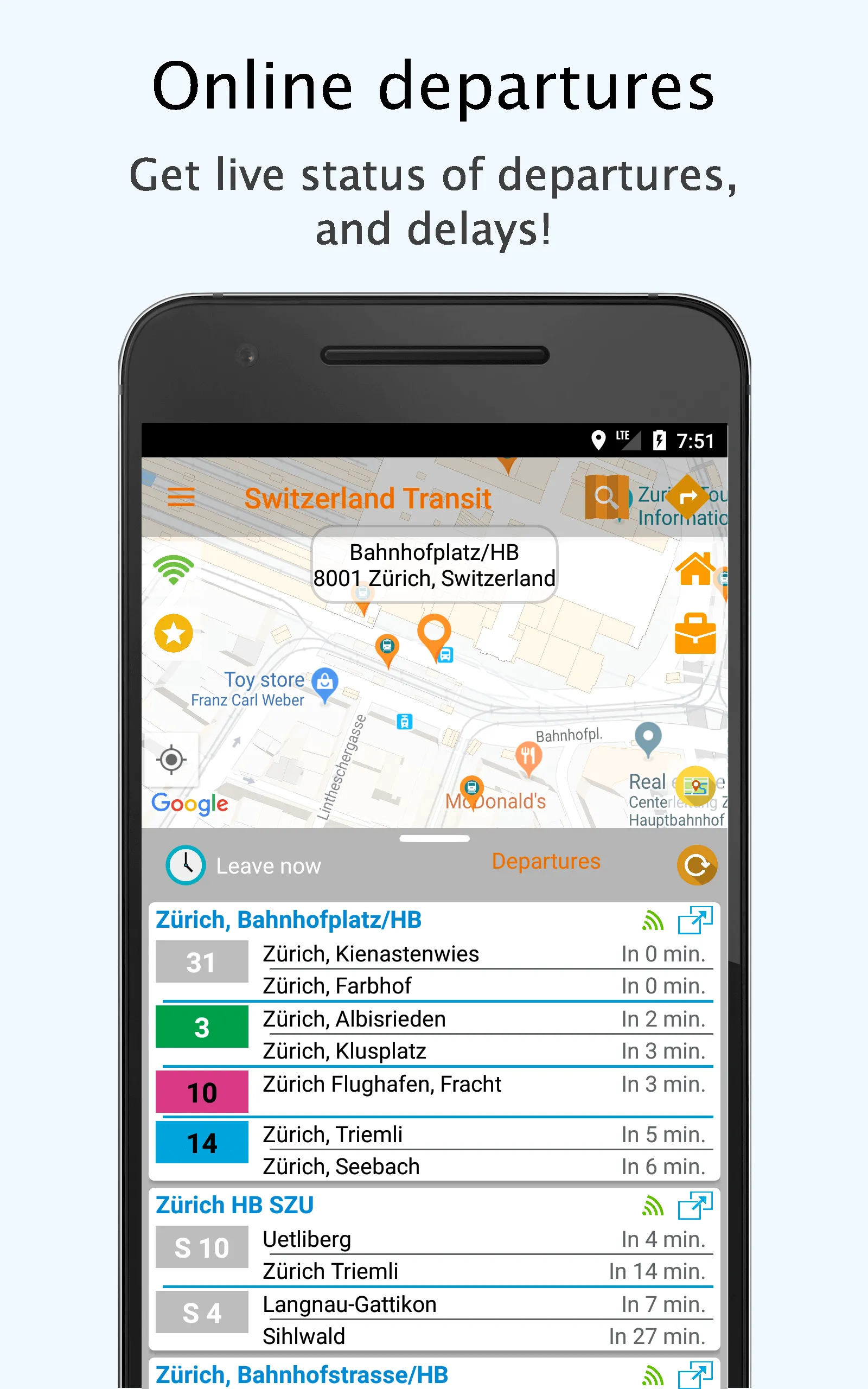 Switzerland Public Transport | Indus Appstore | Screenshot