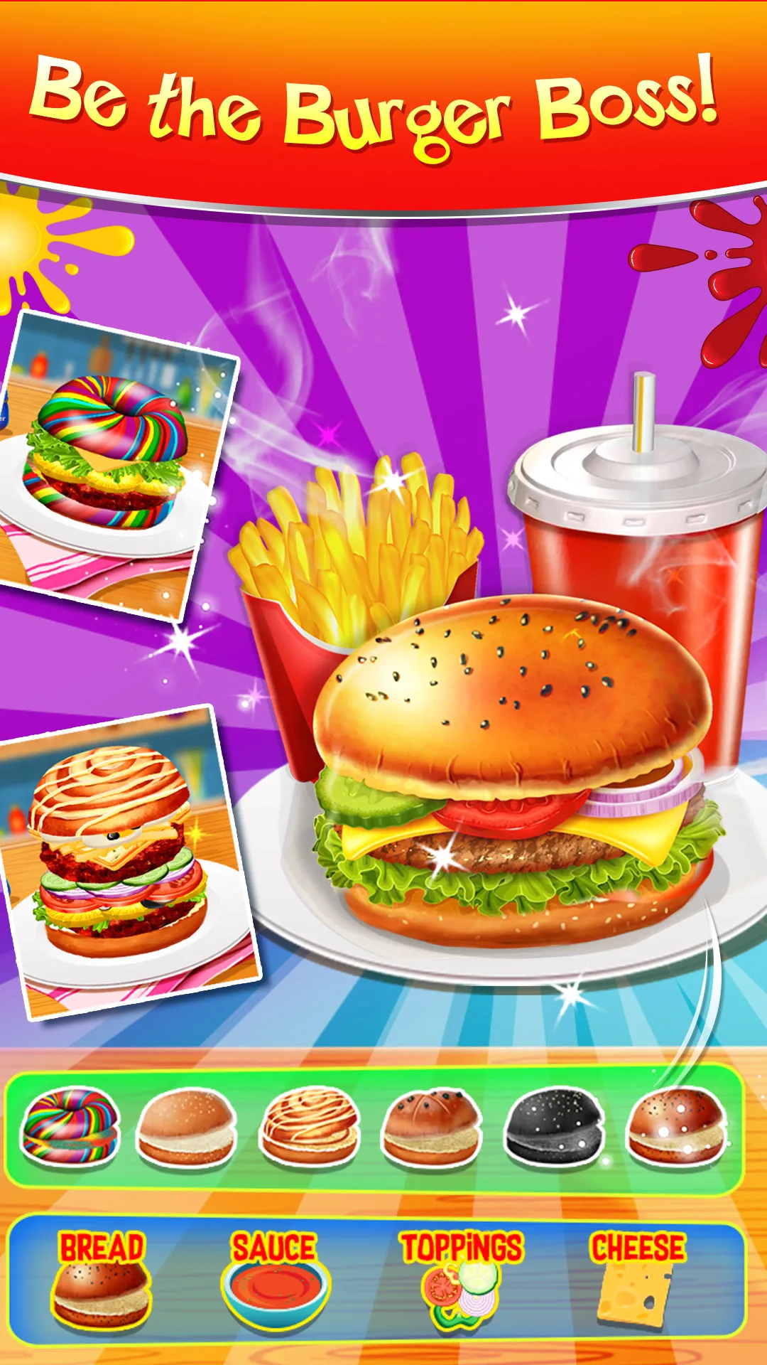 Happy Kids Meal - Burger Game | Indus Appstore | Screenshot