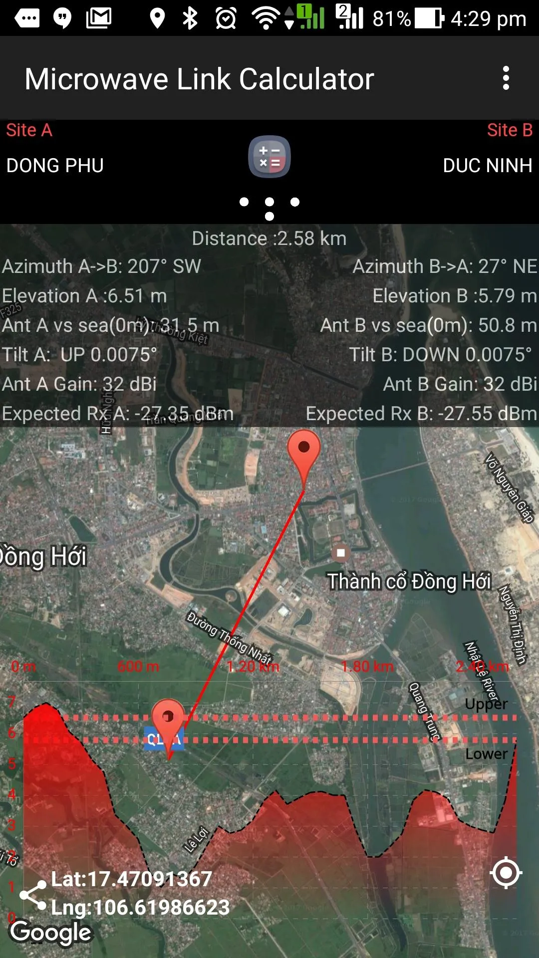 Microwave Link Calculator | Indus Appstore | Screenshot