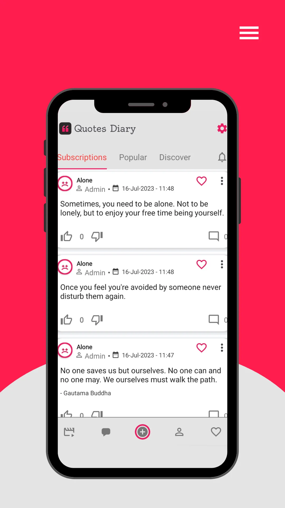 Quotes Diary: For Quote Writer | Indus Appstore | Screenshot