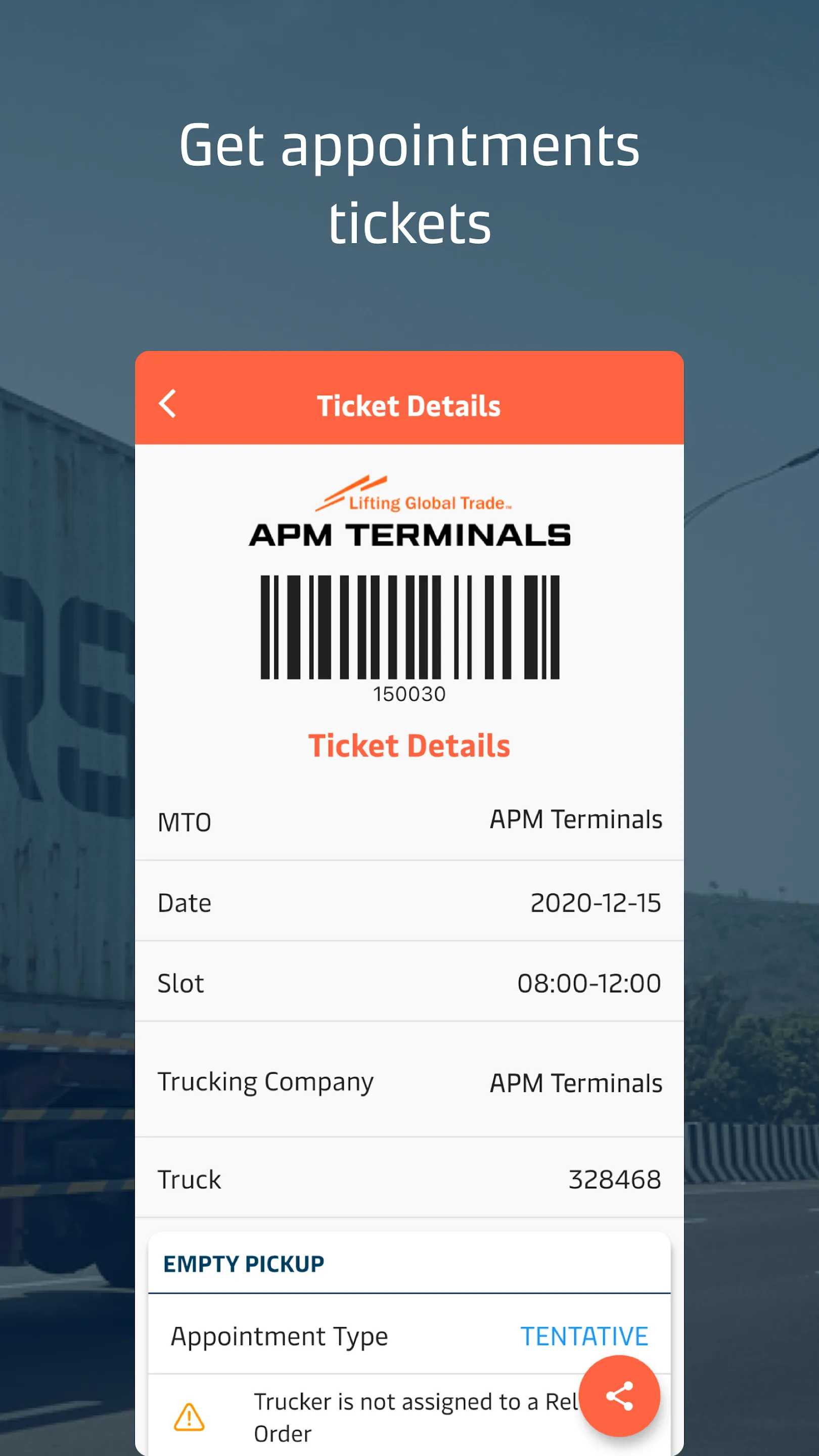 APMT TERMPoint Appointments | Indus Appstore | Screenshot