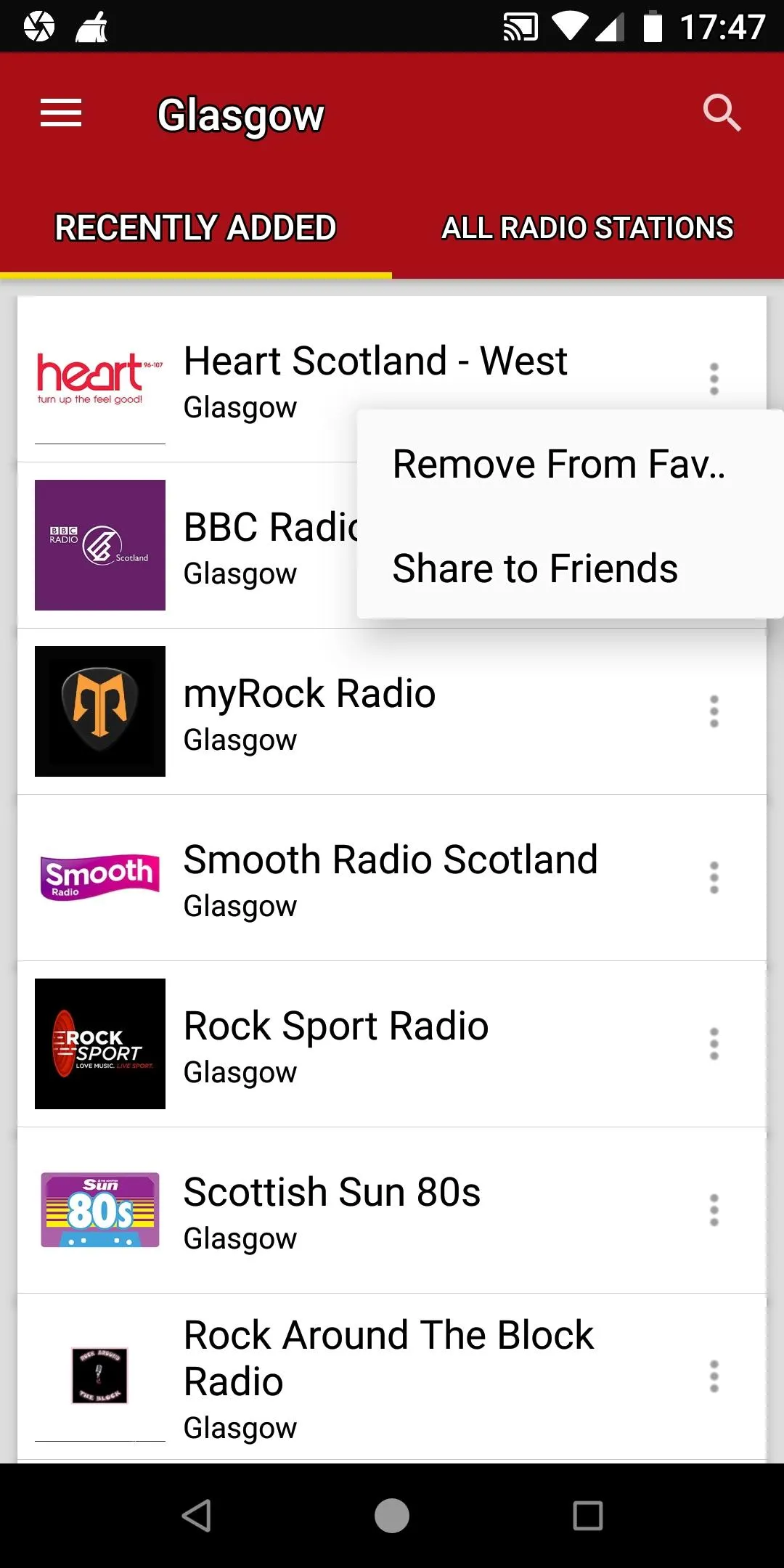 Glasgow Radio Stations | Indus Appstore | Screenshot