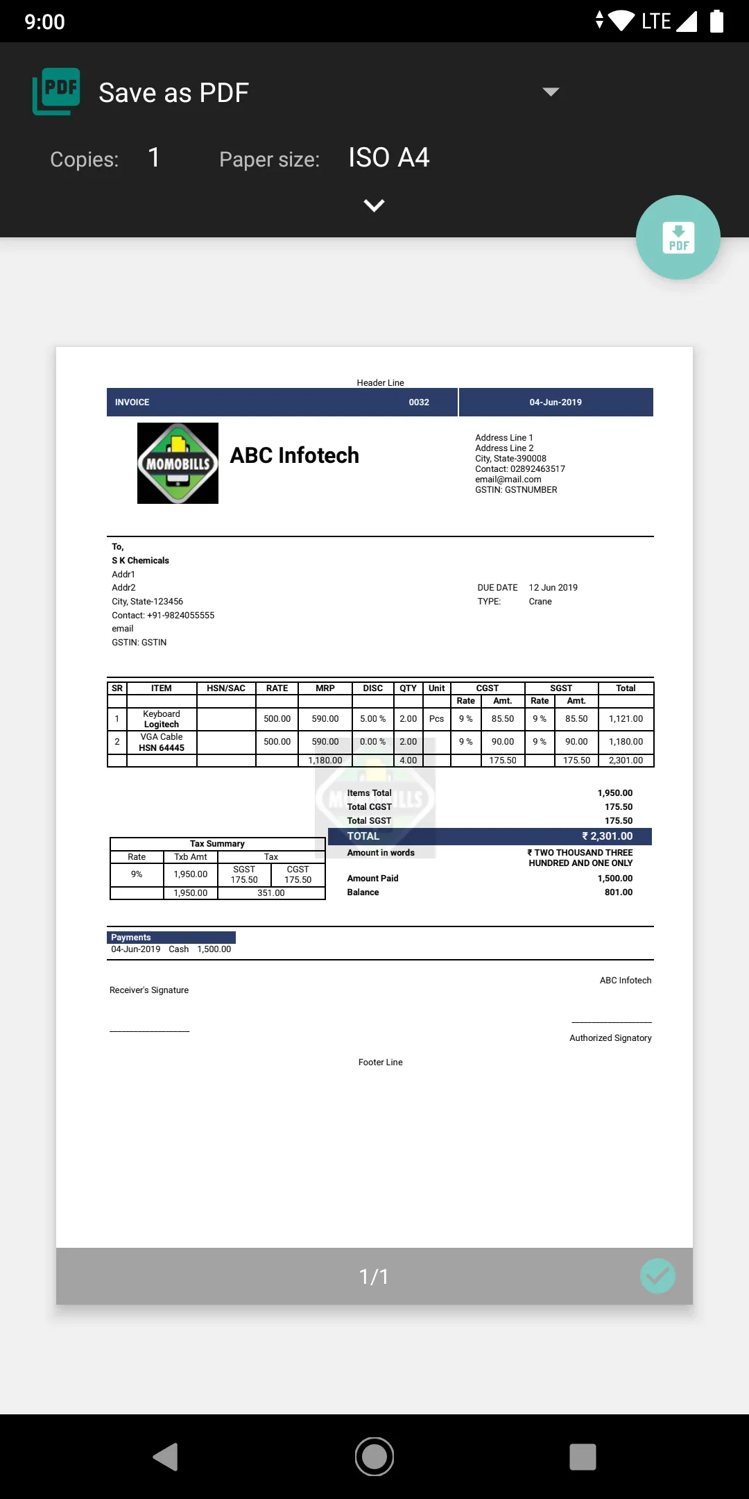 Invoice Maker and Billing App | Indus Appstore | Screenshot