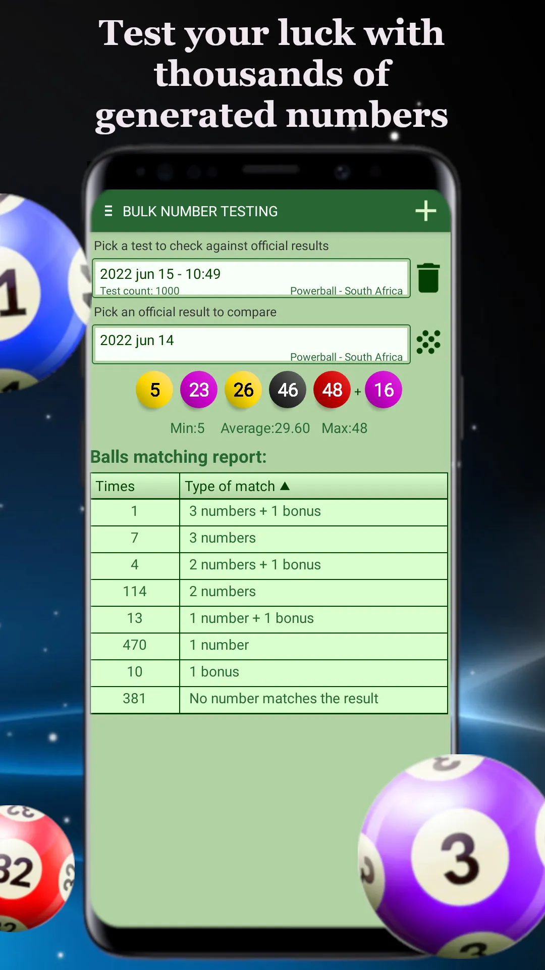 Lotto generator & statistics | Indus Appstore | Screenshot