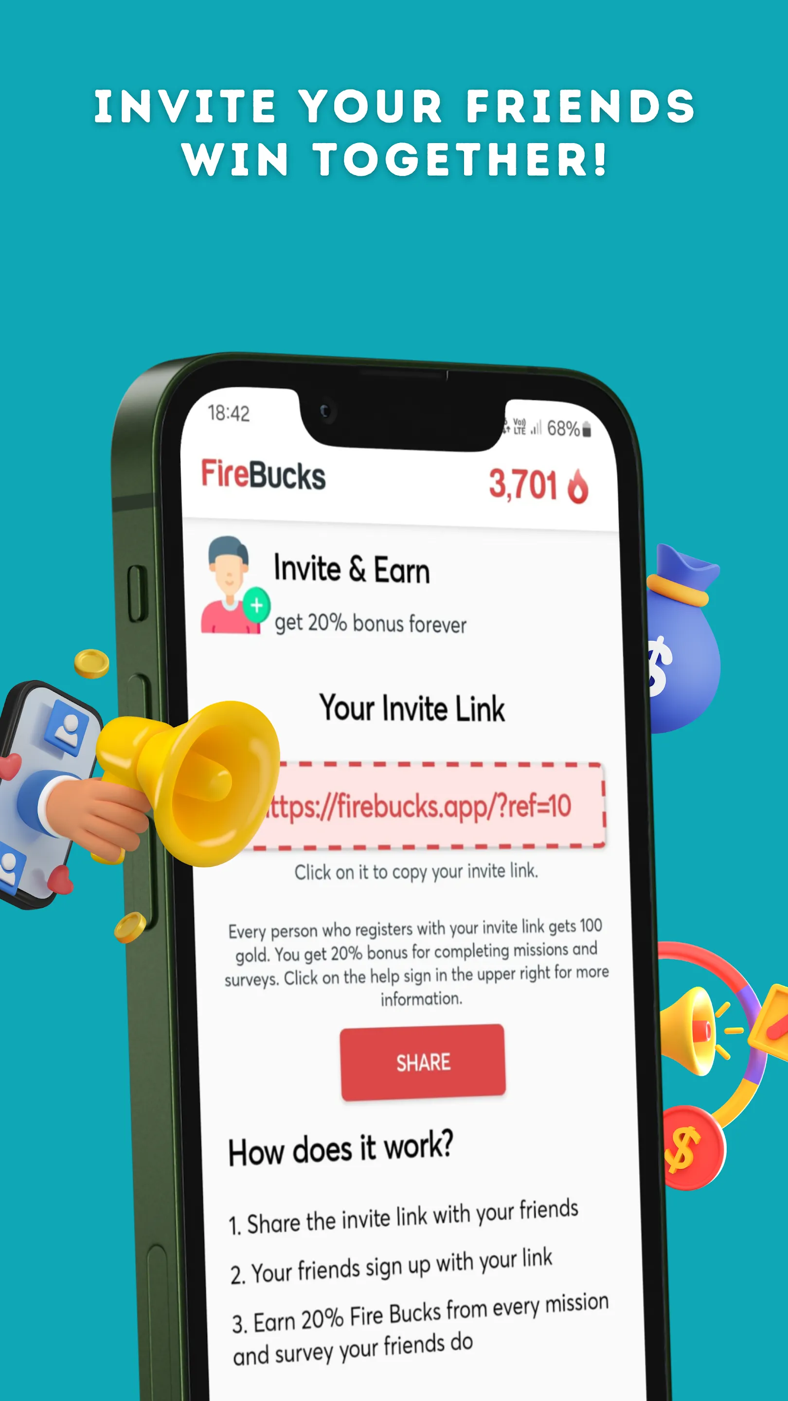 Fire Bucks - Game Gift Codes | Indus Appstore | Screenshot