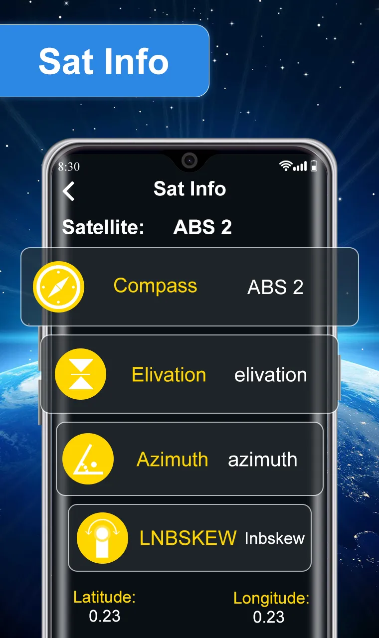 Satellite Finder Biss Key Info | Indus Appstore | Screenshot