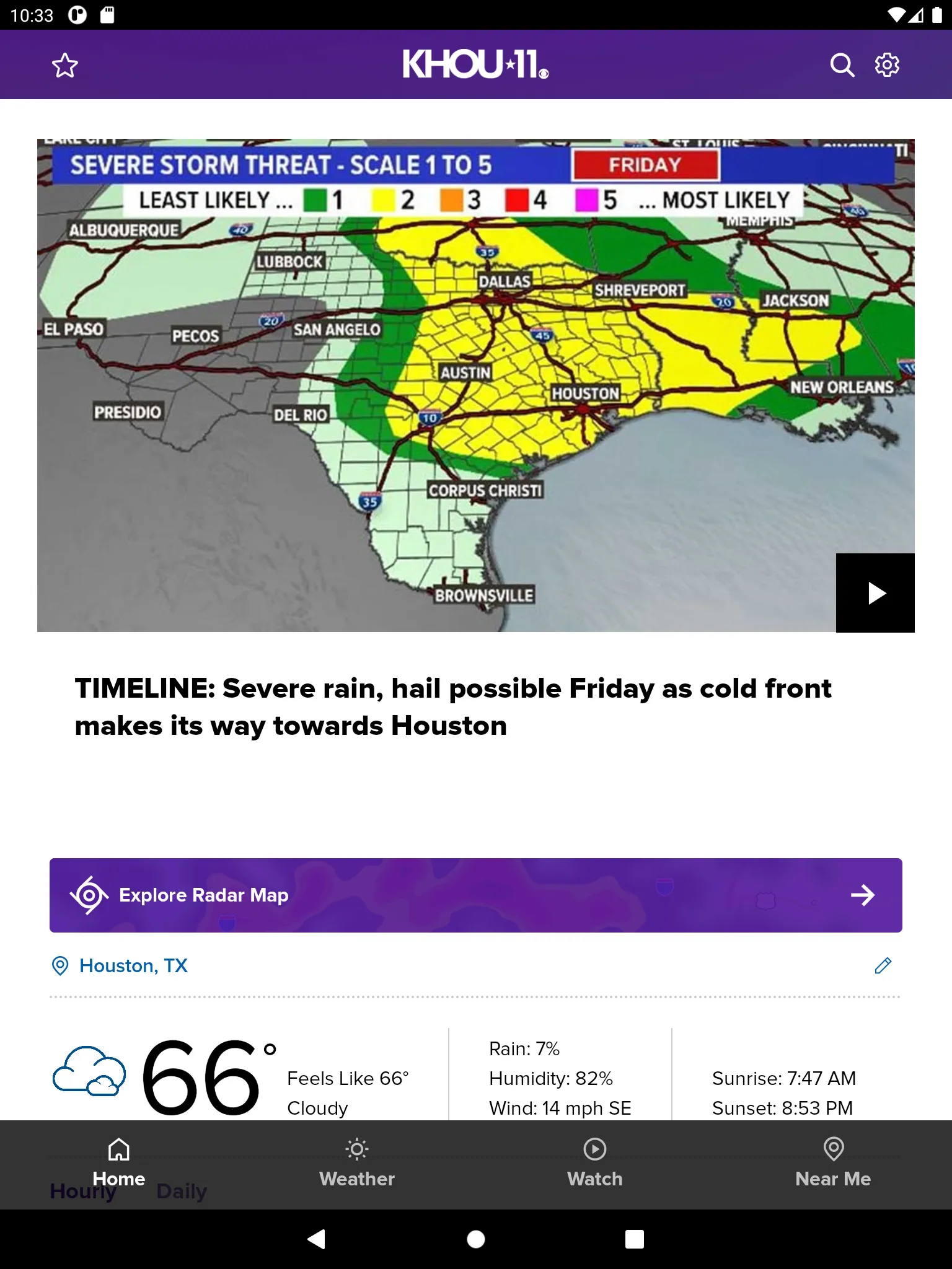 Houston News from KHOU 11 | Indus Appstore | Screenshot