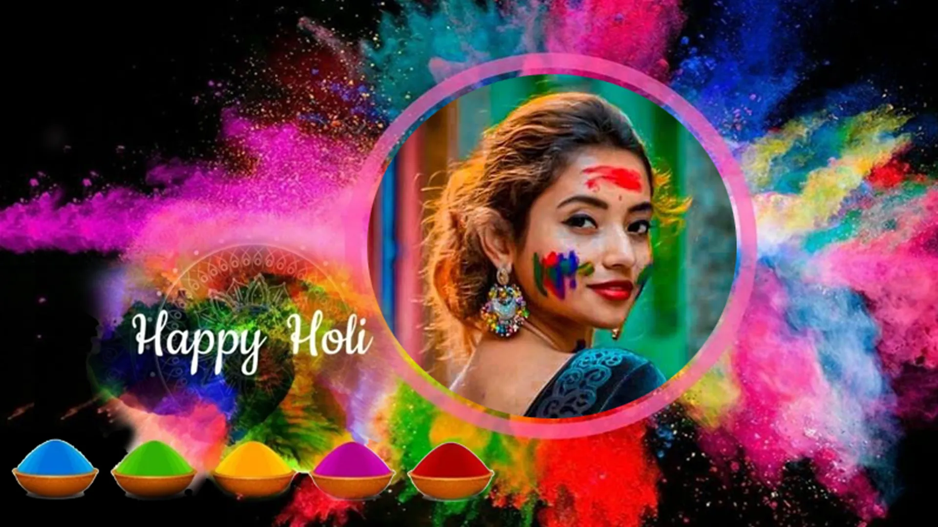 Happy holi photo frame 2024 | Indus Appstore | Screenshot