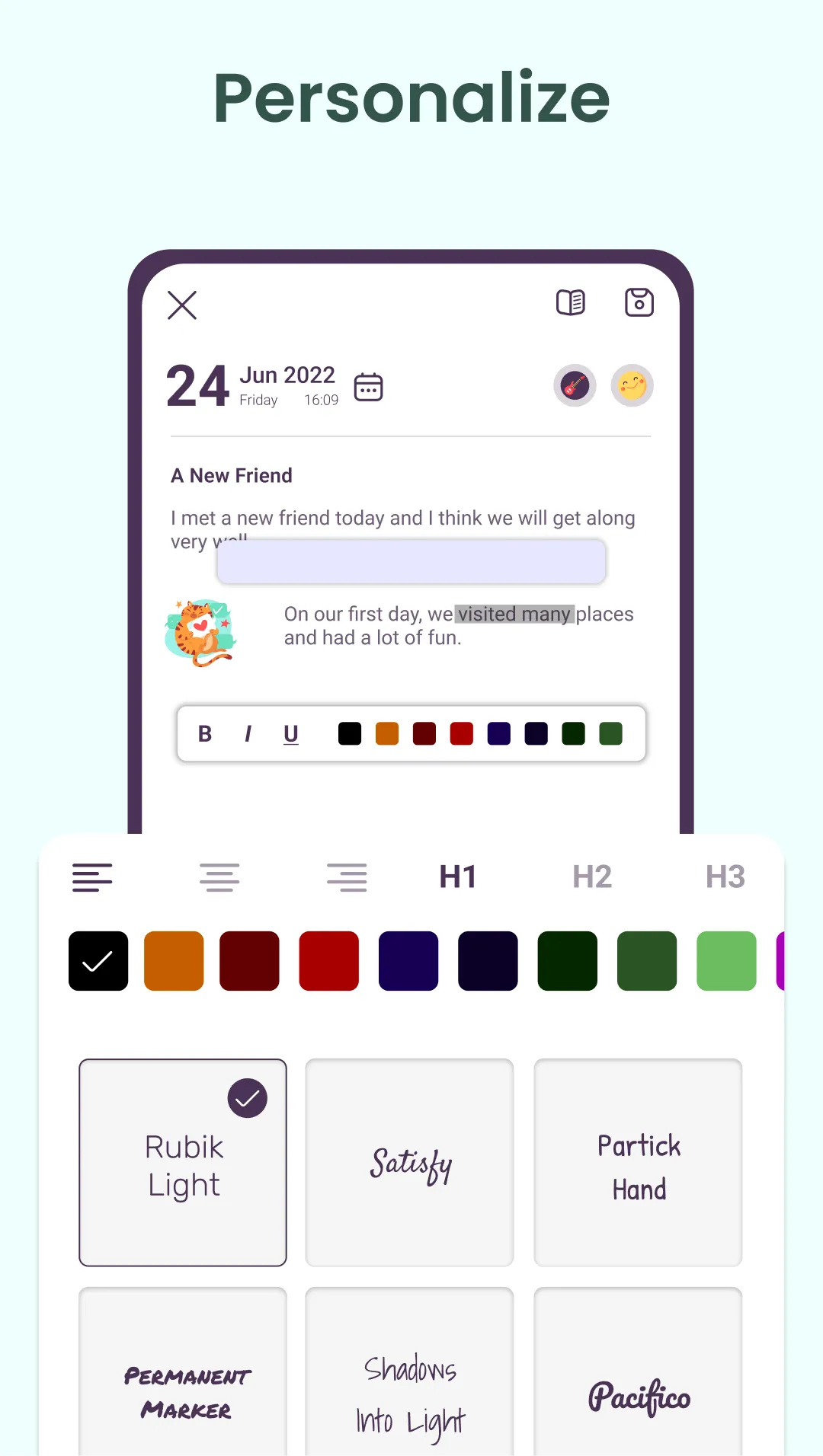 Daynote | Diary with Lock | Indus Appstore | Screenshot