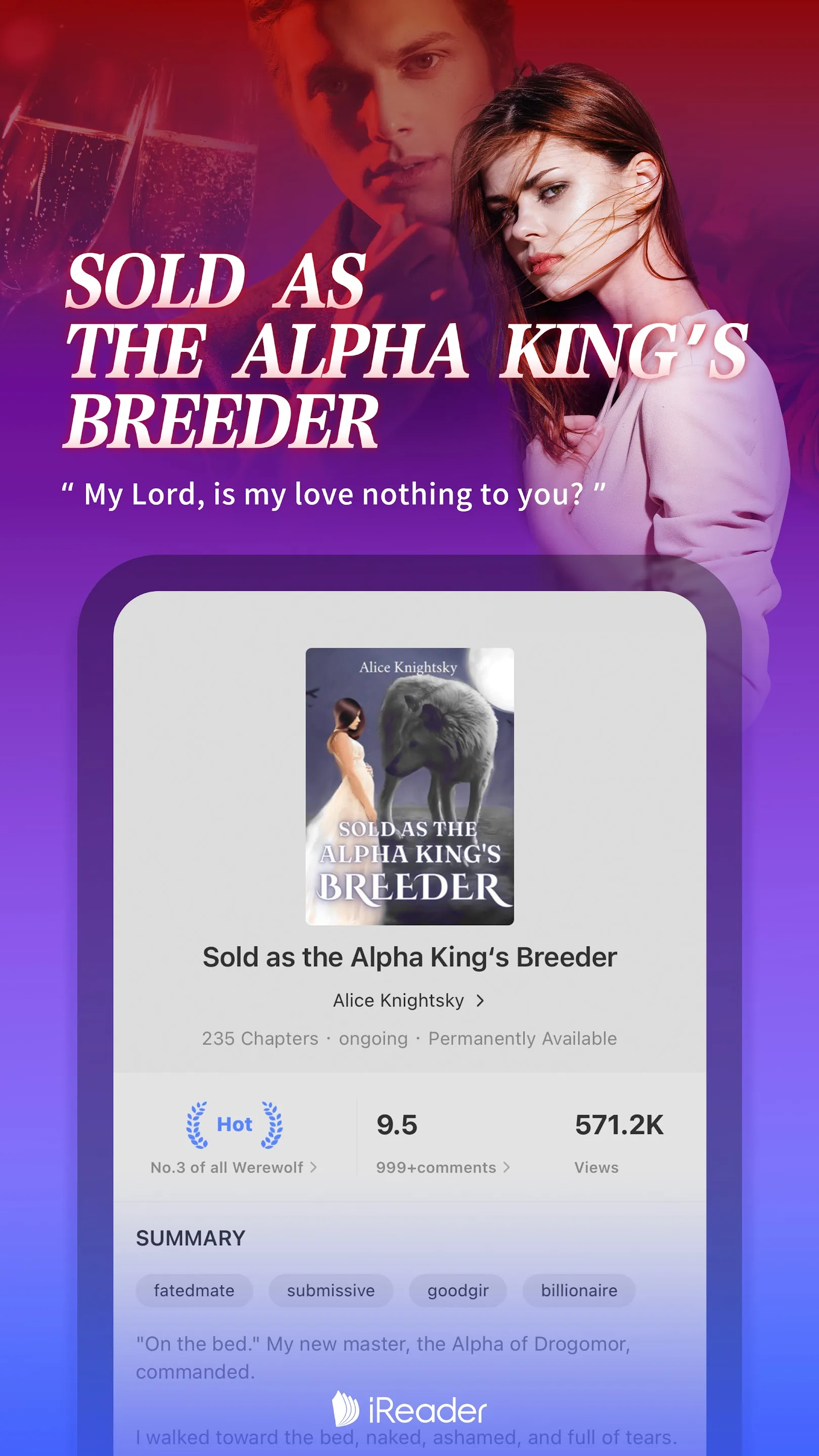 iReader-Novels, Romance Story | Indus Appstore | Screenshot