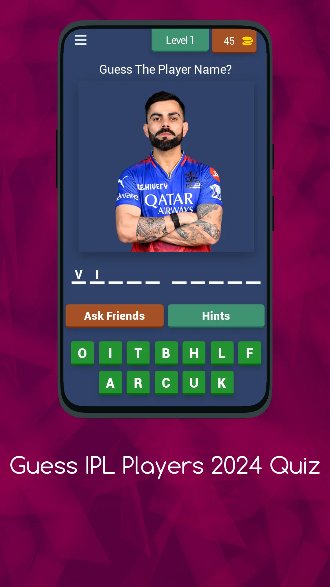 Guess IPL Players 2024 Quiz | Indus Appstore | Screenshot