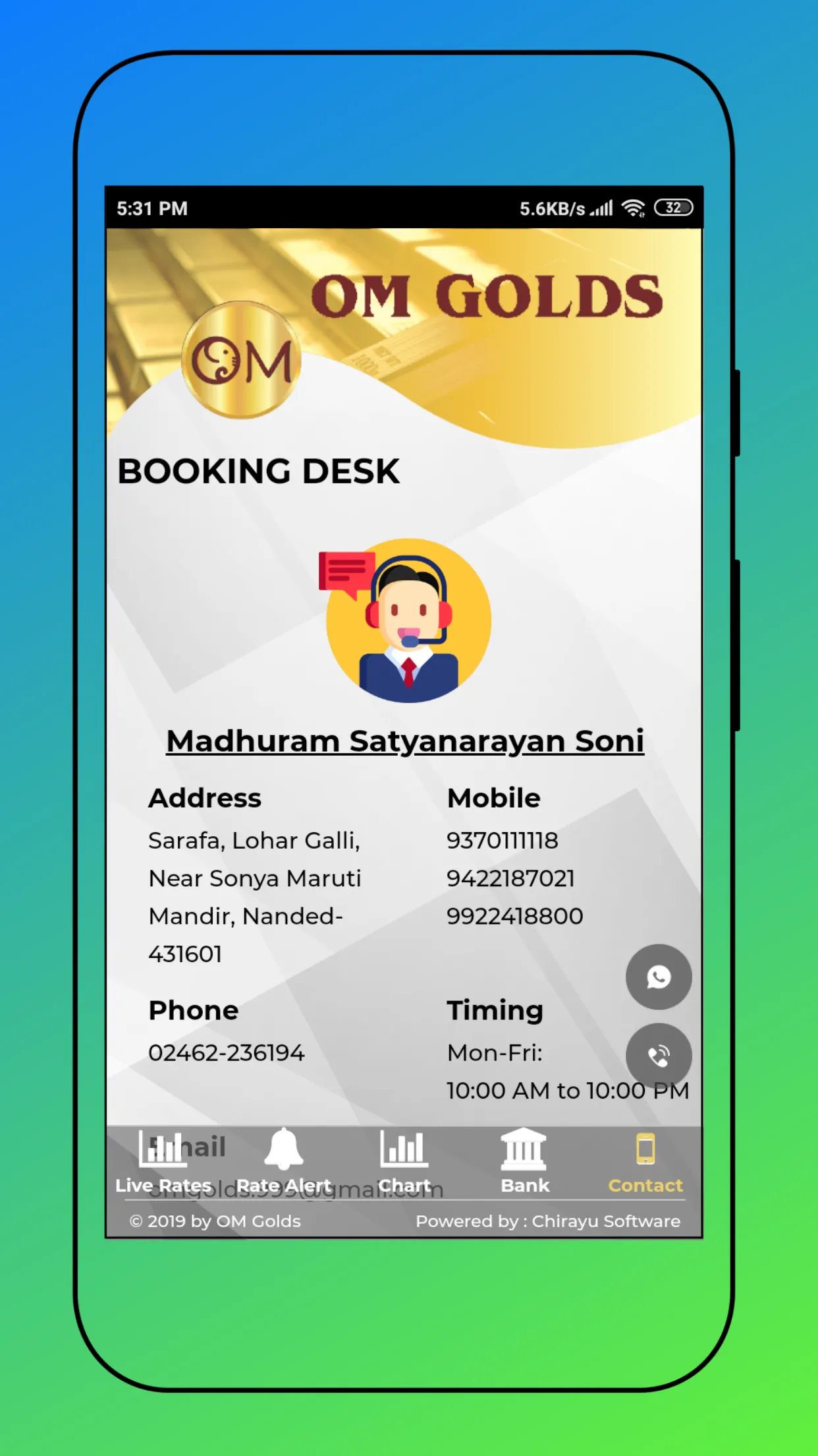 OM GOLDS - Nanded | Indus Appstore | Screenshot