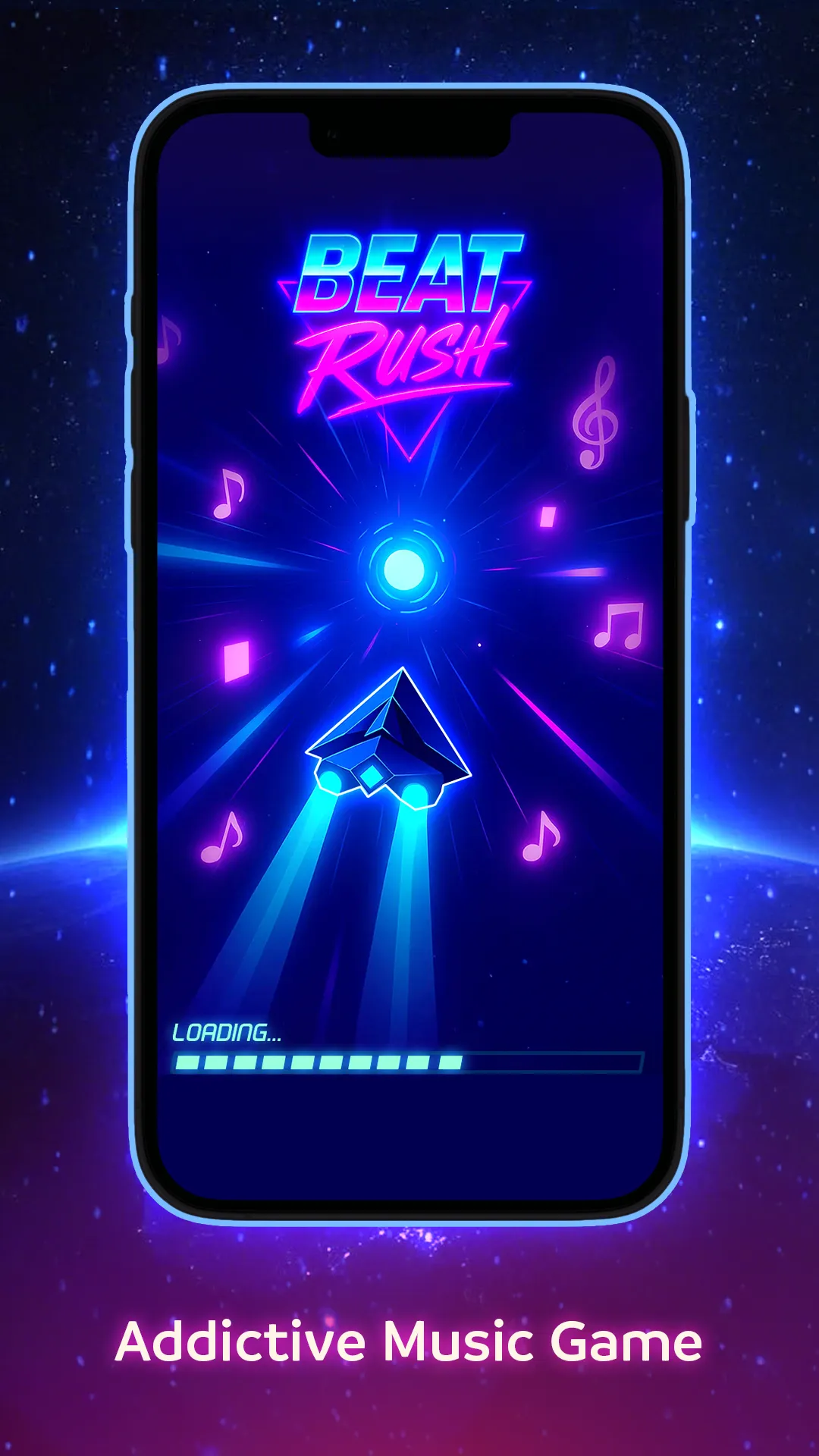 Beat Rush: Cyber Neon Rhythm | Indus Appstore | Screenshot