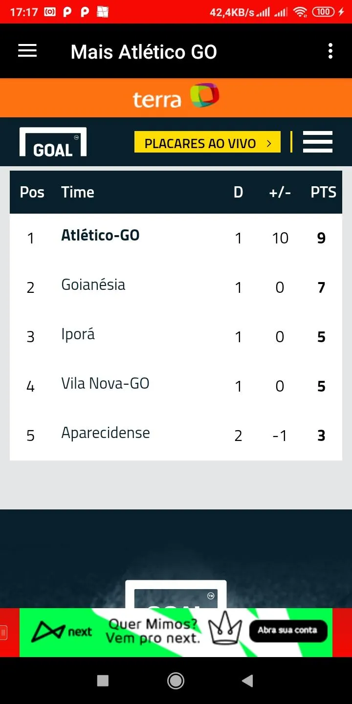 Mais Atlético GO | Indus Appstore | Screenshot