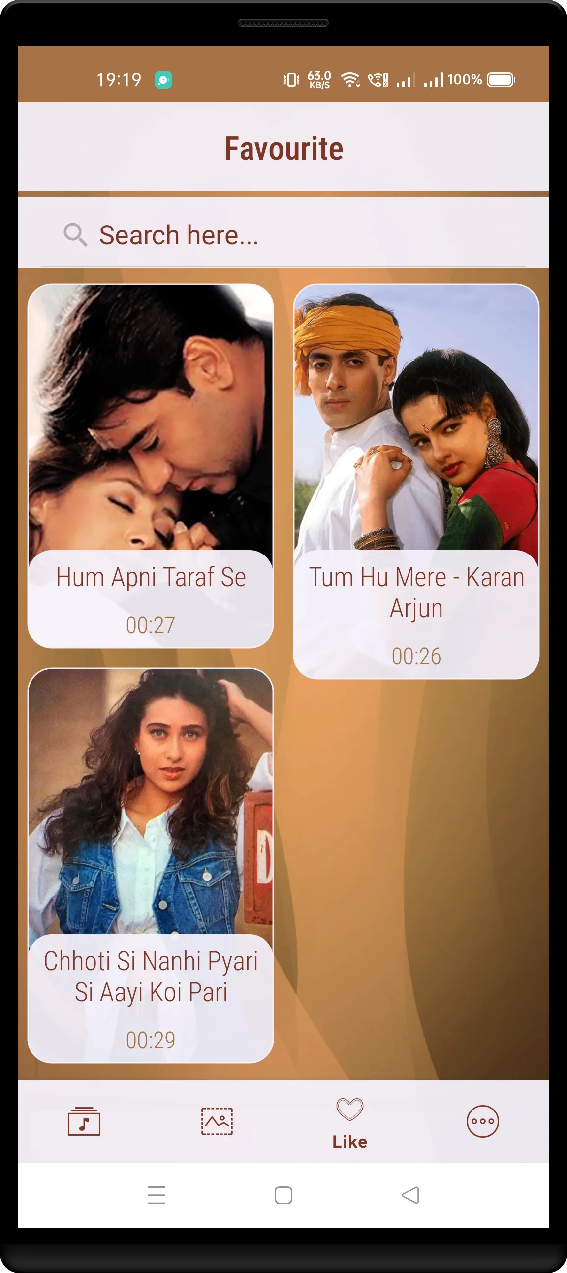 90s Bollywood Ringtones | Indus Appstore | Screenshot