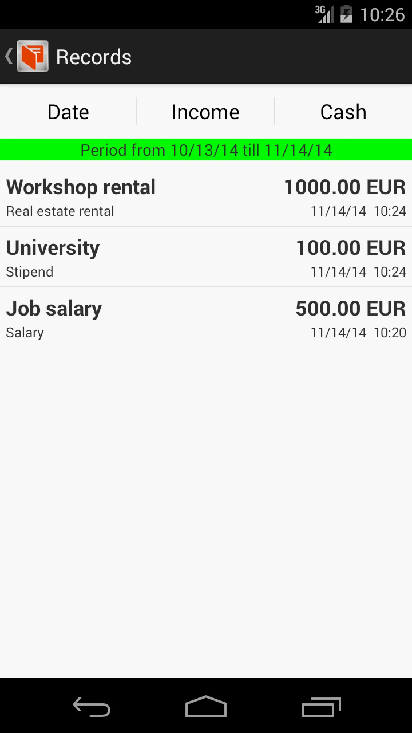 My Wallet: Expense Tracker | Indus Appstore | Screenshot