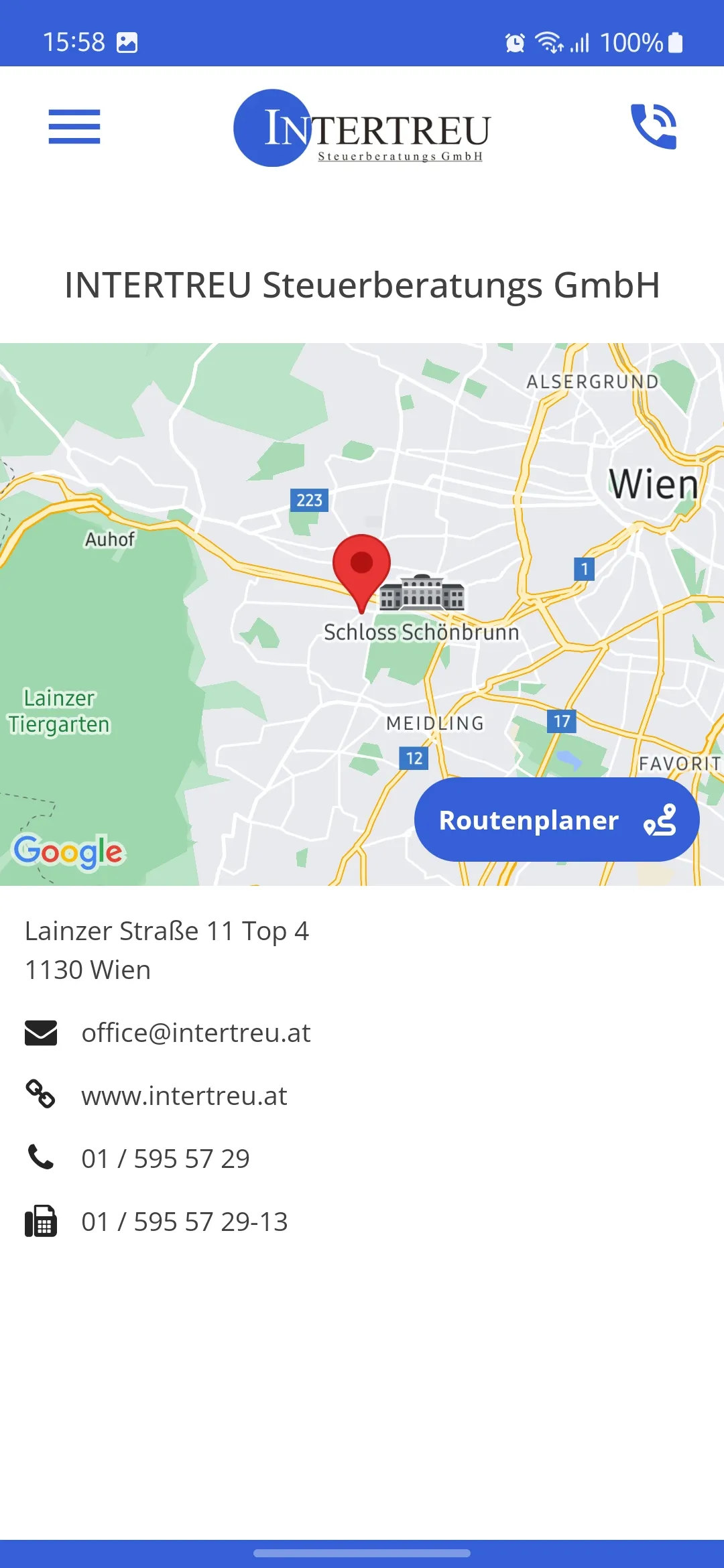 Intertreu Steuerberatungs GmbH | Indus Appstore | Screenshot