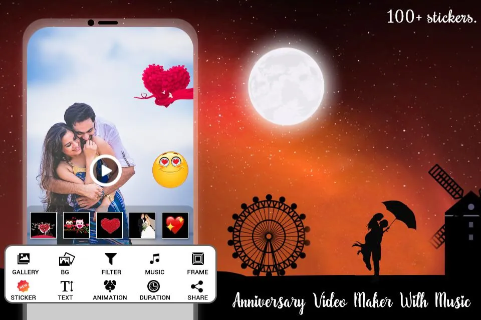 Anniversary Music Video Maker | Indus Appstore | Screenshot