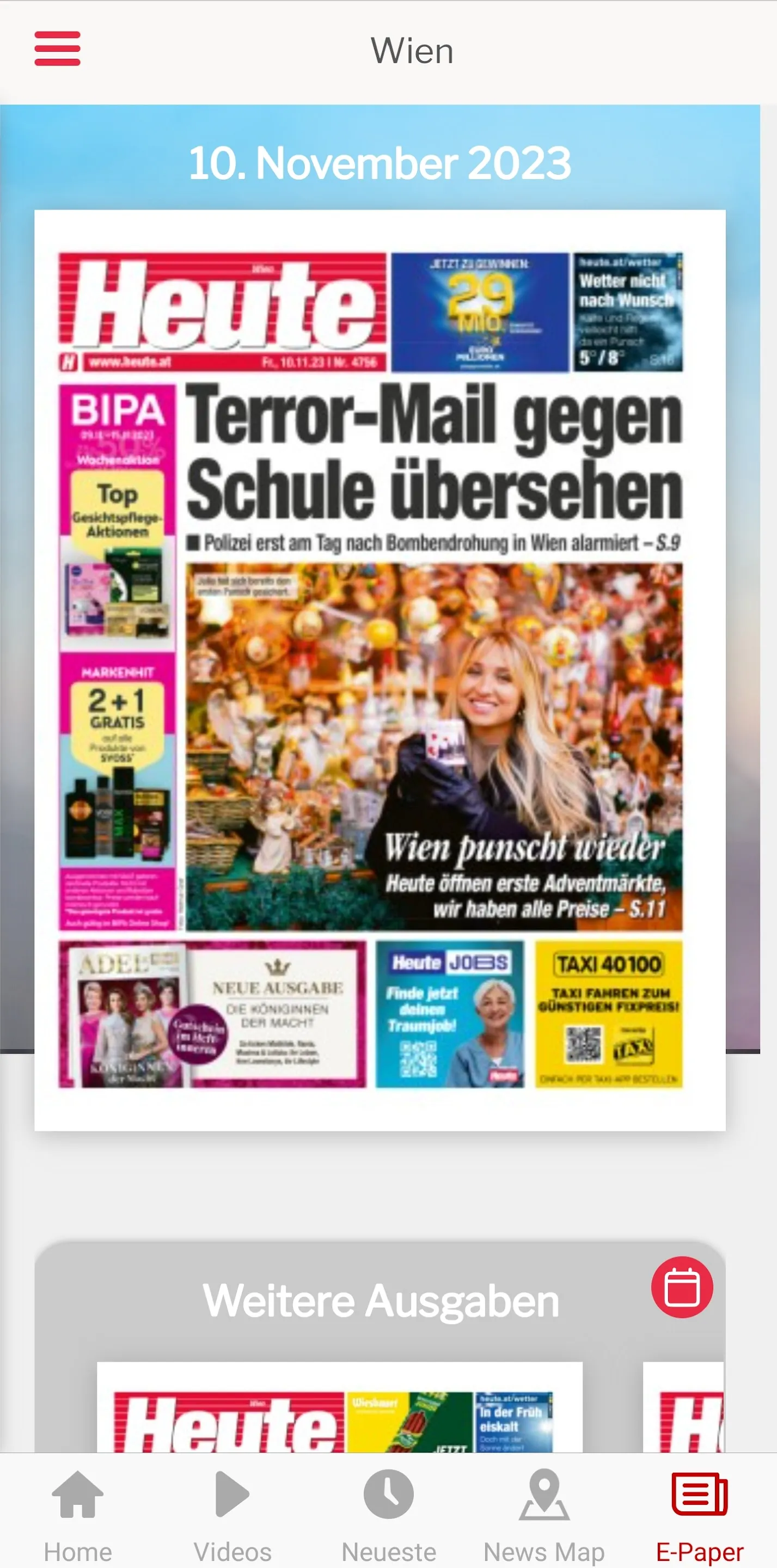 Heute - Die Tageszeitung | Indus Appstore | Screenshot