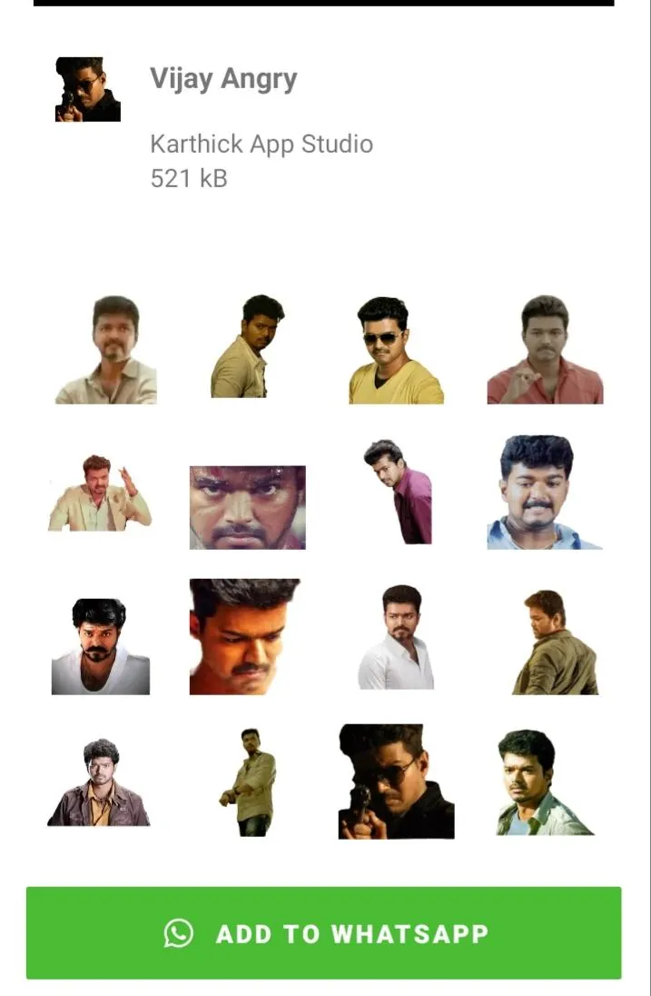 Thalapathy Vijay Stickers | Indus Appstore | Screenshot