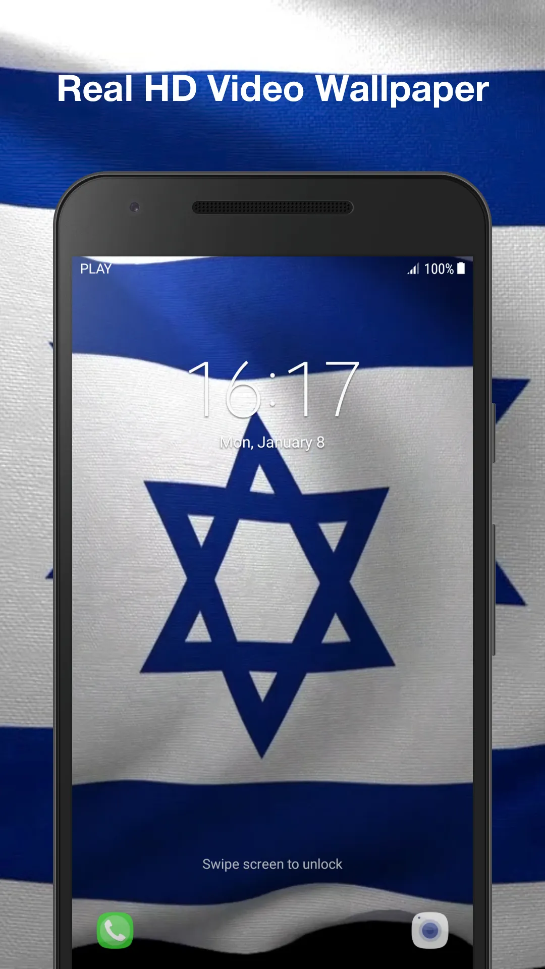 3d Israel Flag Live Wallpaper | Indus Appstore | Screenshot