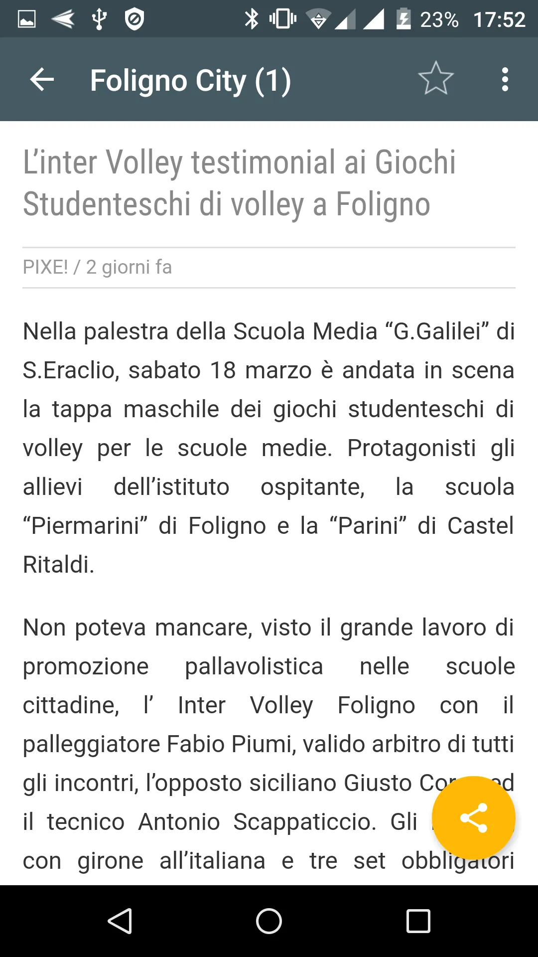 Foligno notizie locali | Indus Appstore | Screenshot