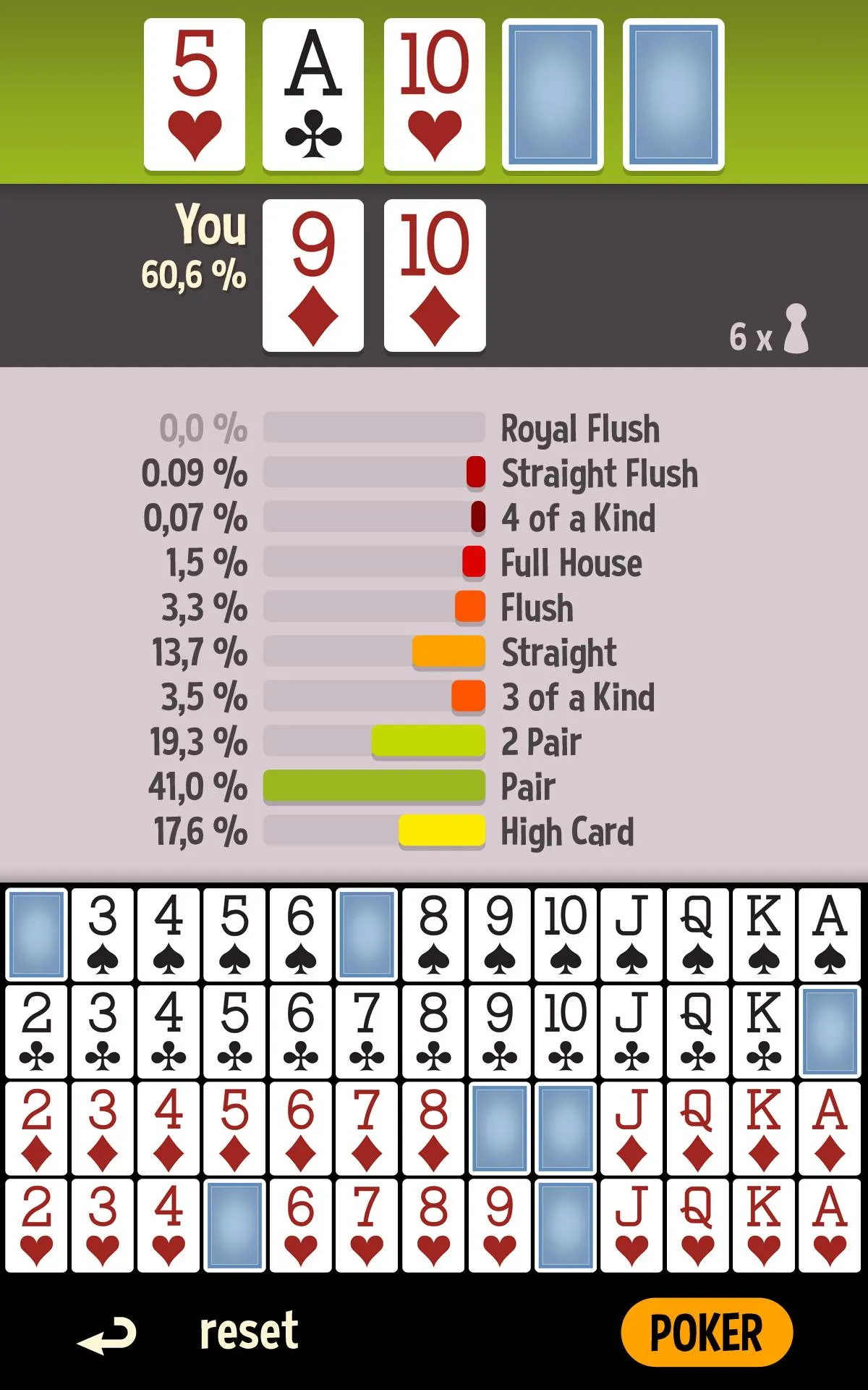 Poker Odds Calculator Offline | Indus Appstore | Screenshot