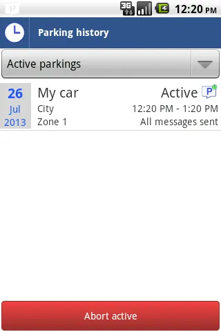 Parking SMS Scheduler | Indus Appstore | Screenshot