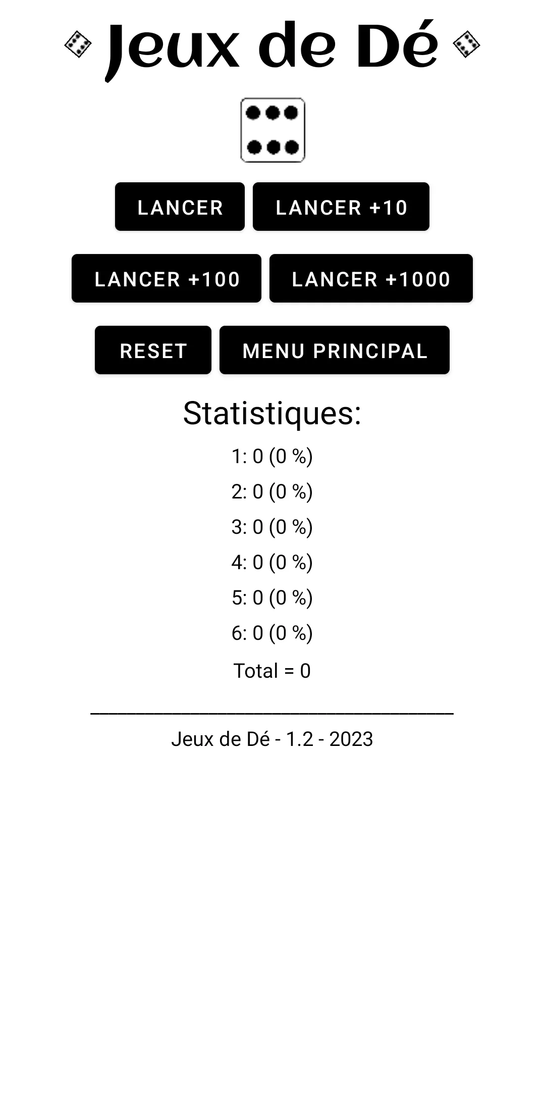 Jeu de Dé | Indus Appstore | Screenshot