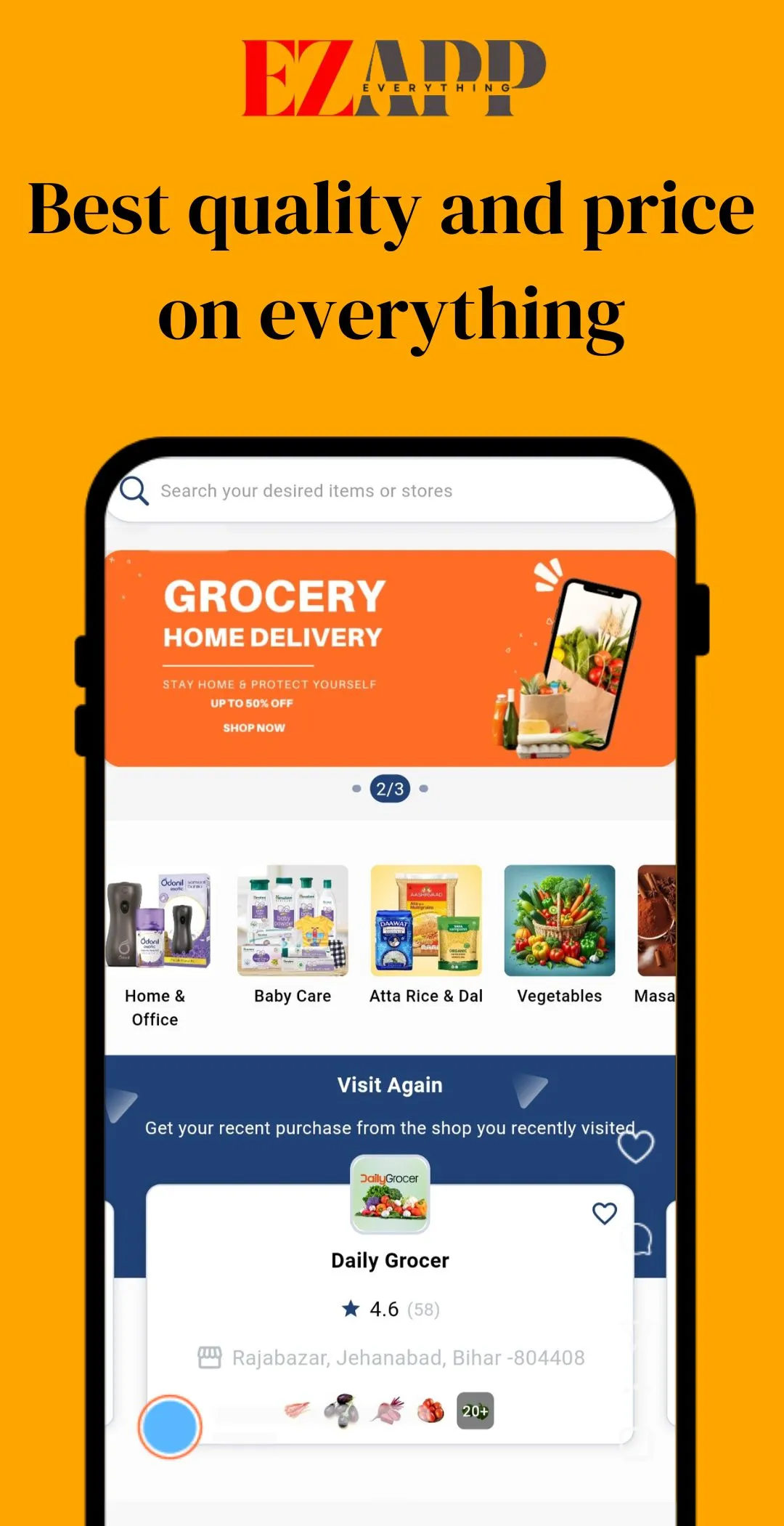 Ezapp-Grocery Food & Many more | Indus Appstore | Screenshot