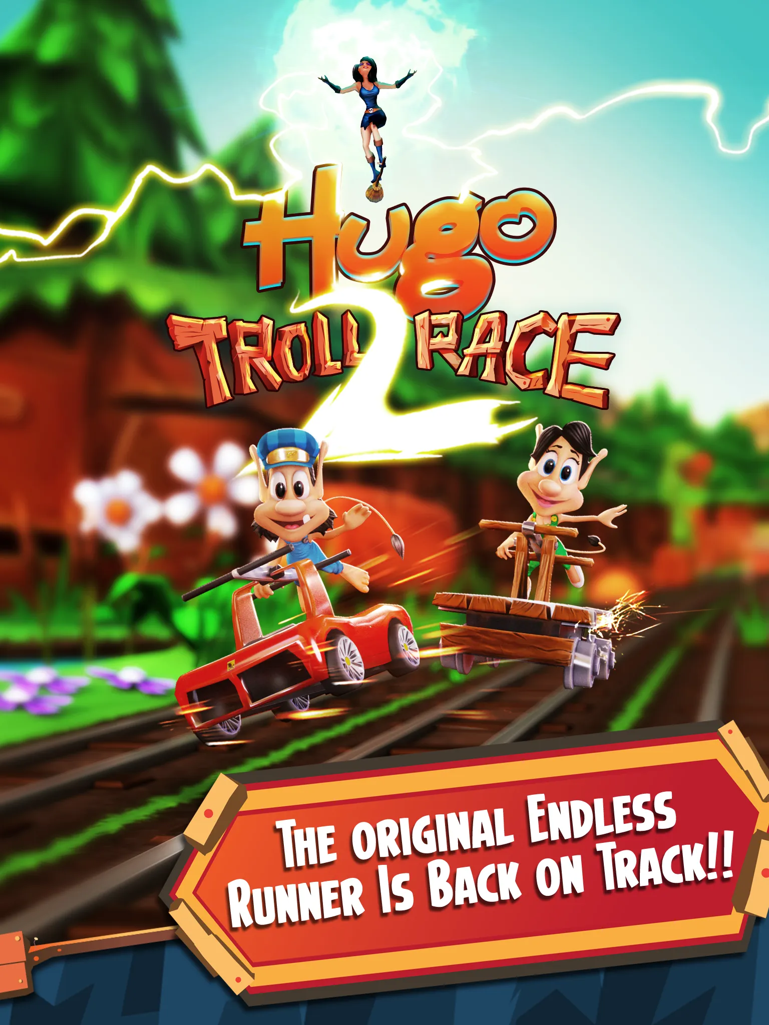 Hugo Troll Race 2: Rail Rush | Indus Appstore | Screenshot